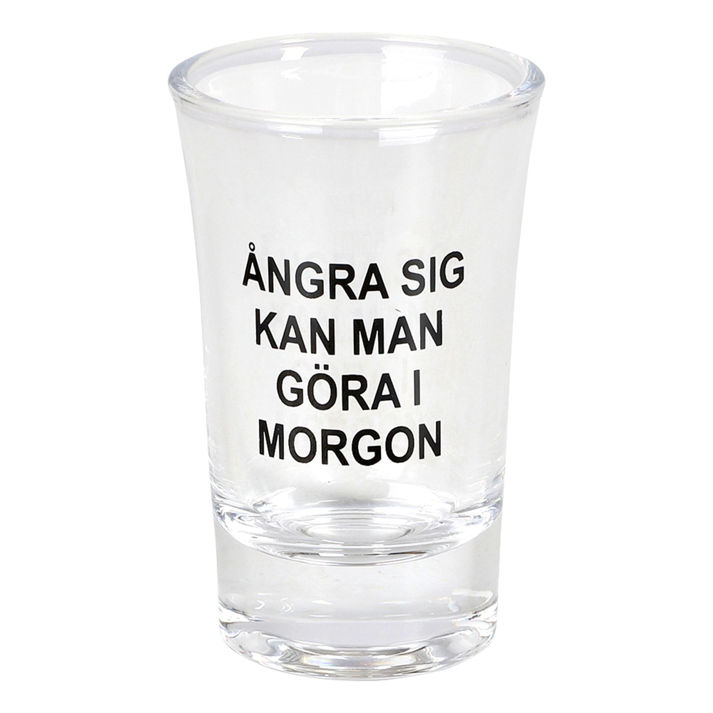 Snapsglas Ångra Sig | Hem - Bartillbehör - Glas - Shotglas | Pryloteket