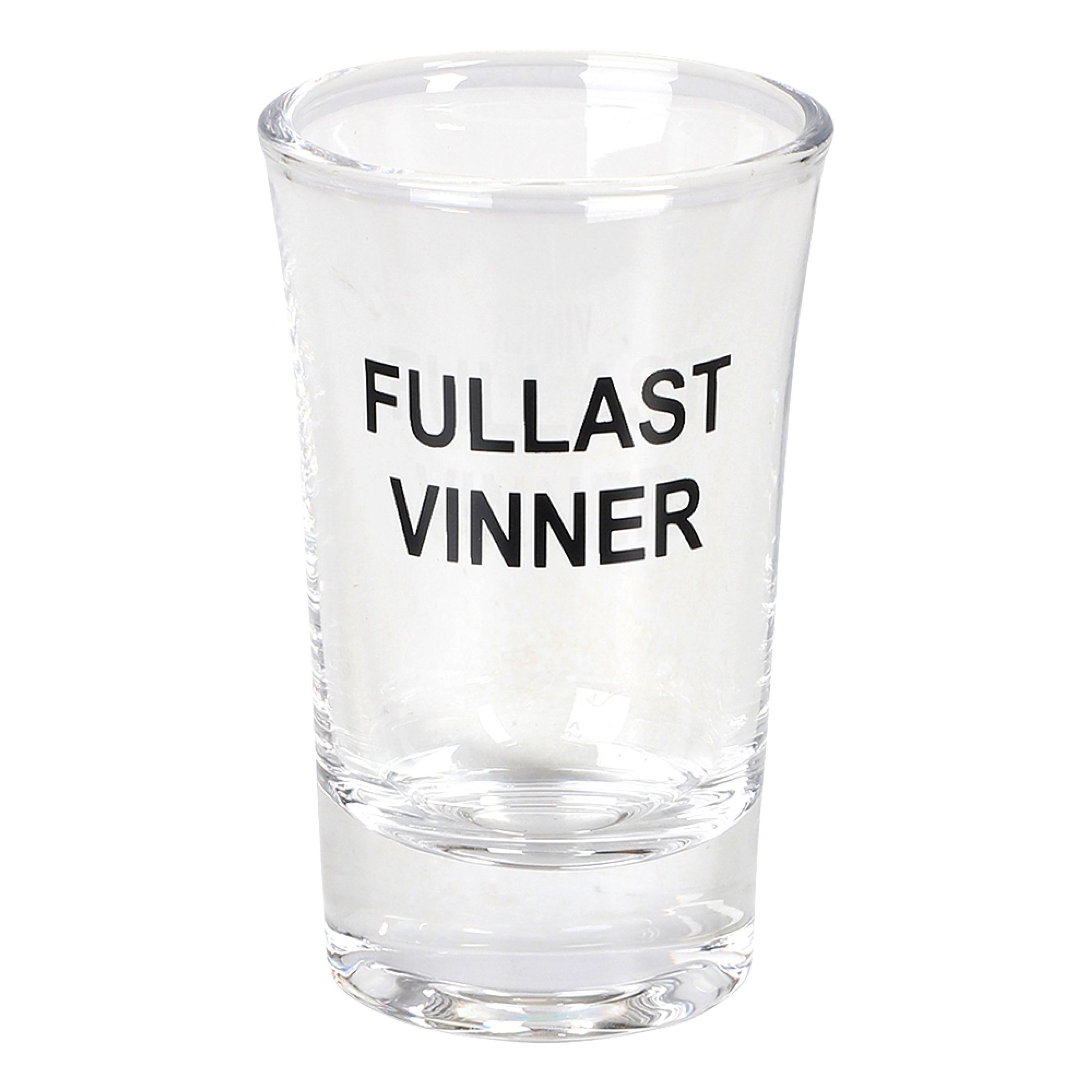 Snapsglas Fullast Vinner | Hem - Bartillbehör - Glas - Shotglas | Pryloteket