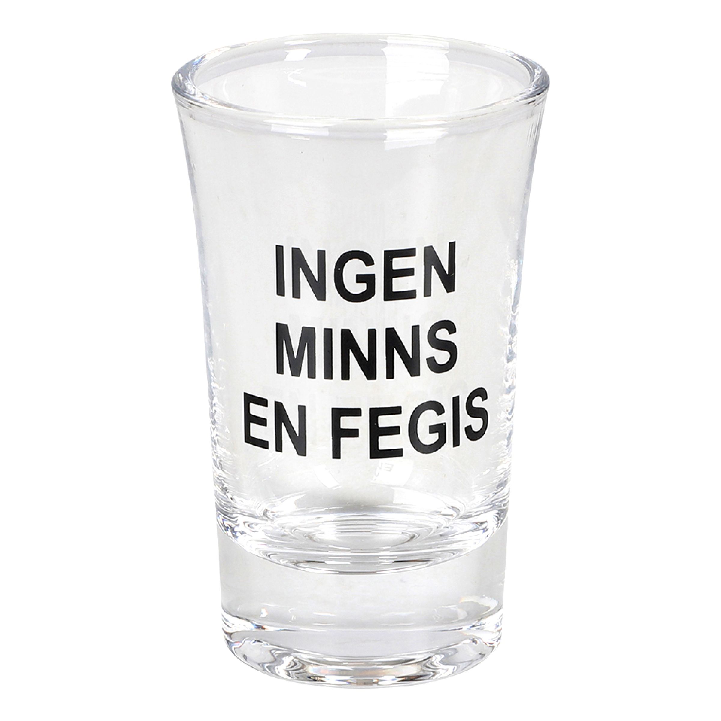 Snapsglas Ingen Minns en Fegis | Hem - Bartillbehör - Glas - Shotglas | Pryloteket