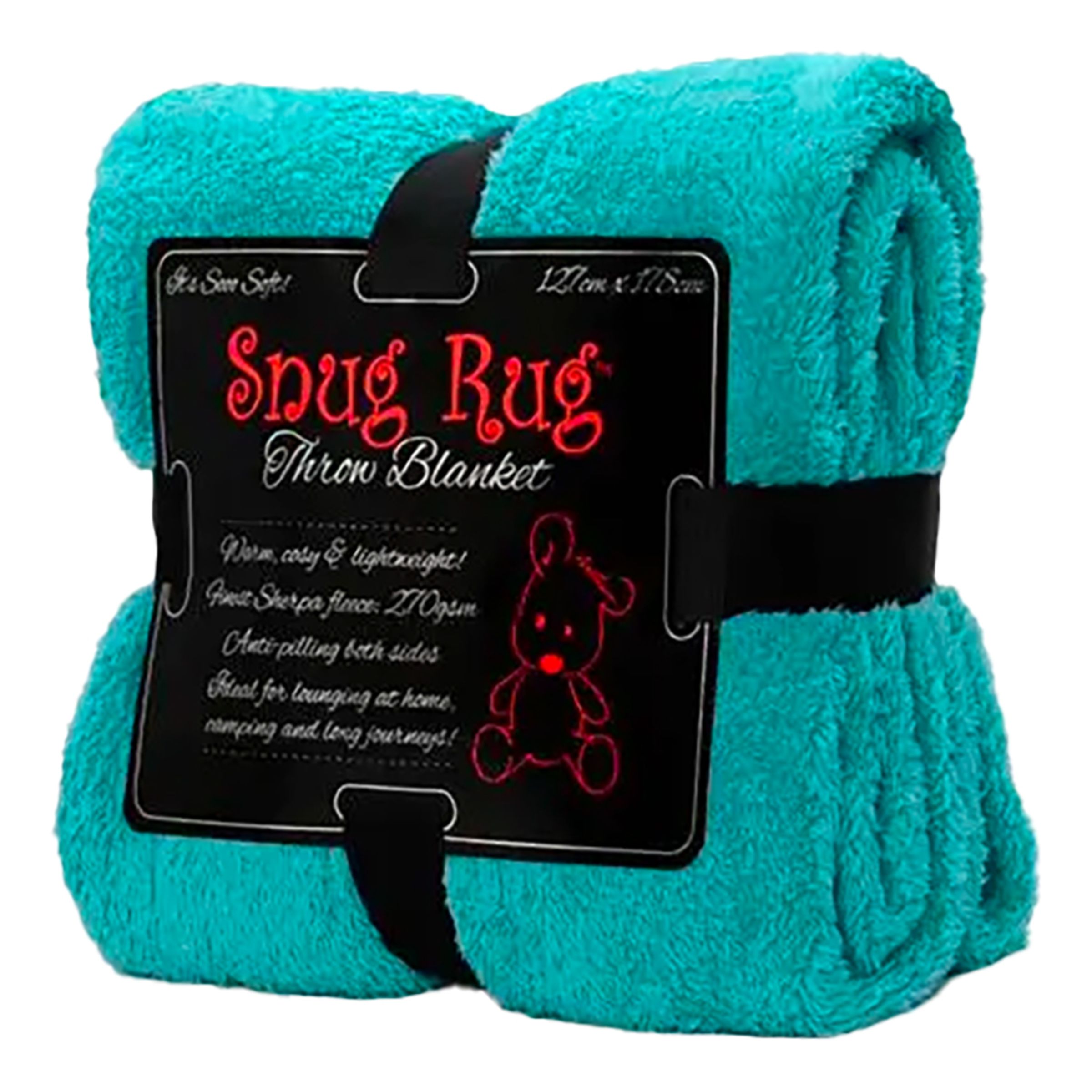 Snug Rug Fleecetæppe - Turkos