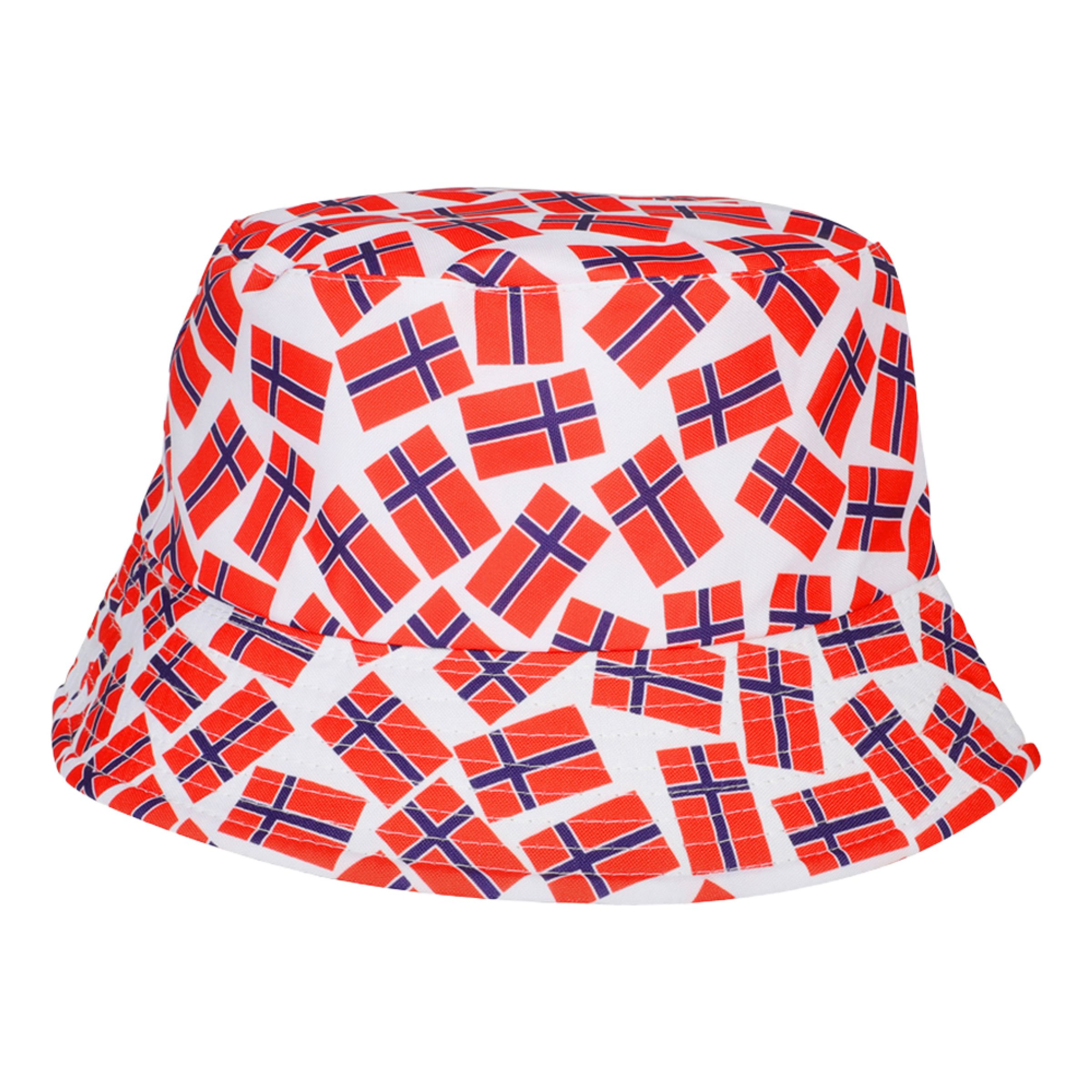 Solhat med Norske Flag - One size