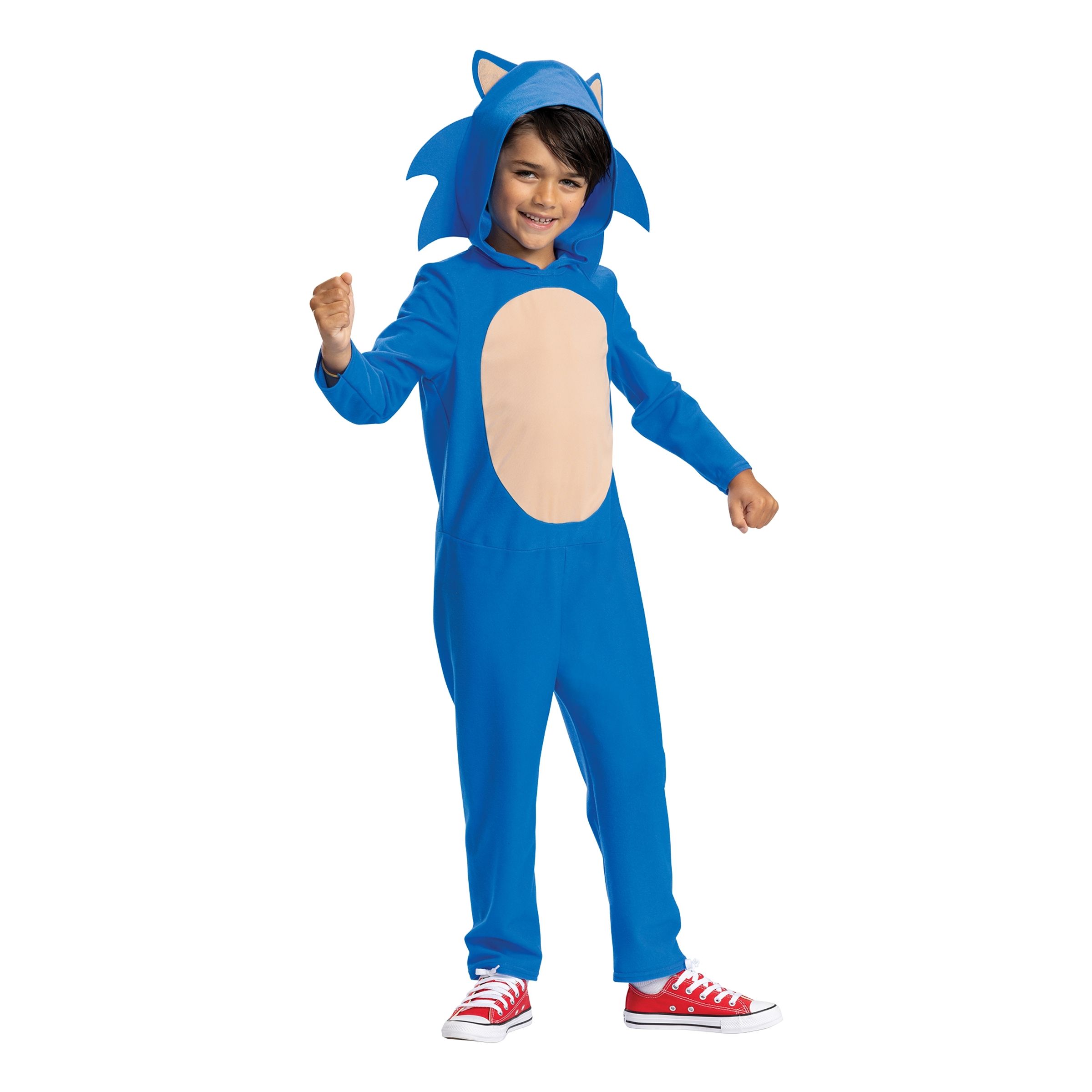 Sonic the Hedgehog med Huva Barn Maskeraddräkt - Medium | Hem - Maskerad - Maskeraddräkter - Barndräkter | Maskeradspecialisten