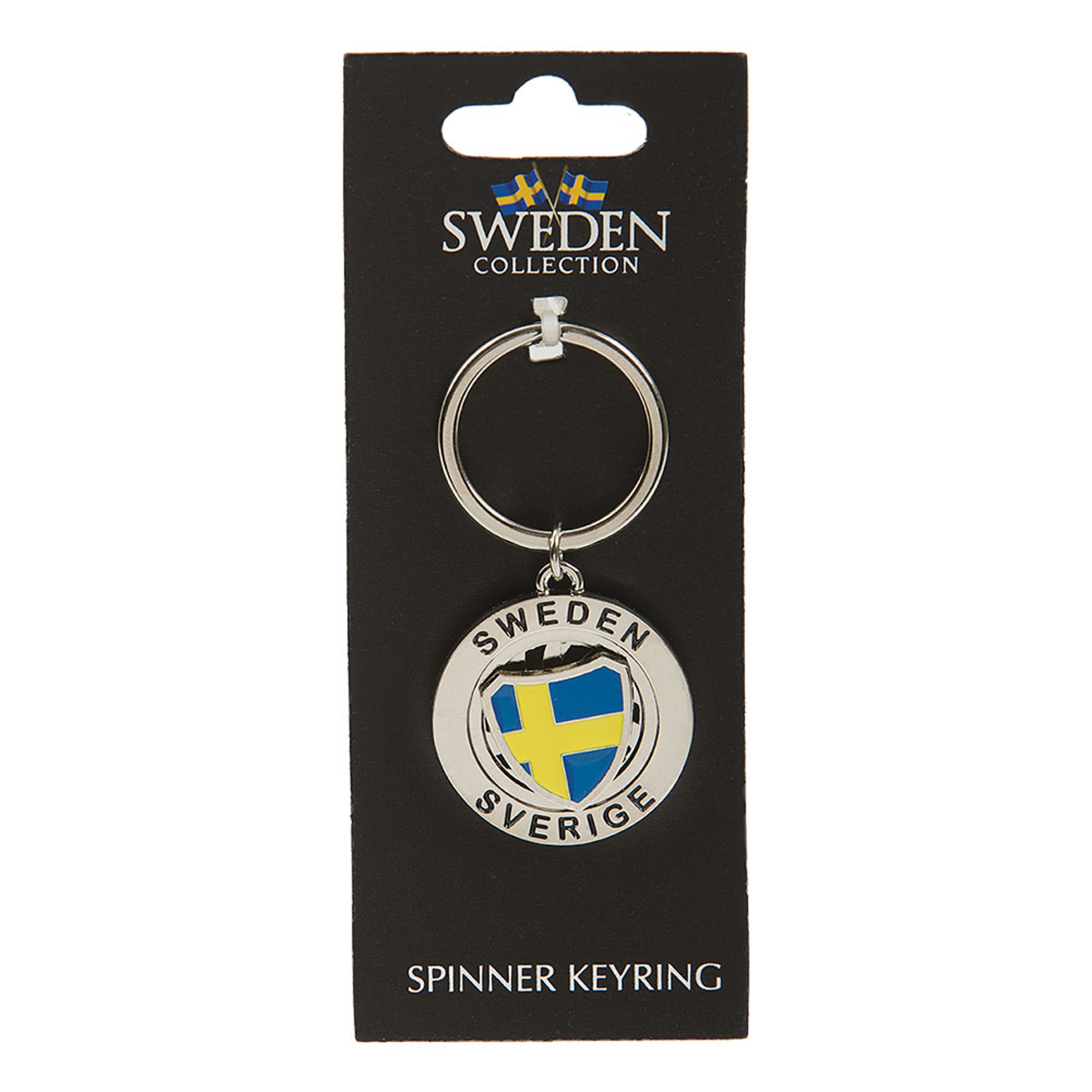 Souvenir Nyckelring Spinner Sweden/Sverige | Hem - Roliga Prylar - Souvenirer - Svenska Souvenirer | Maskeradspecialisten