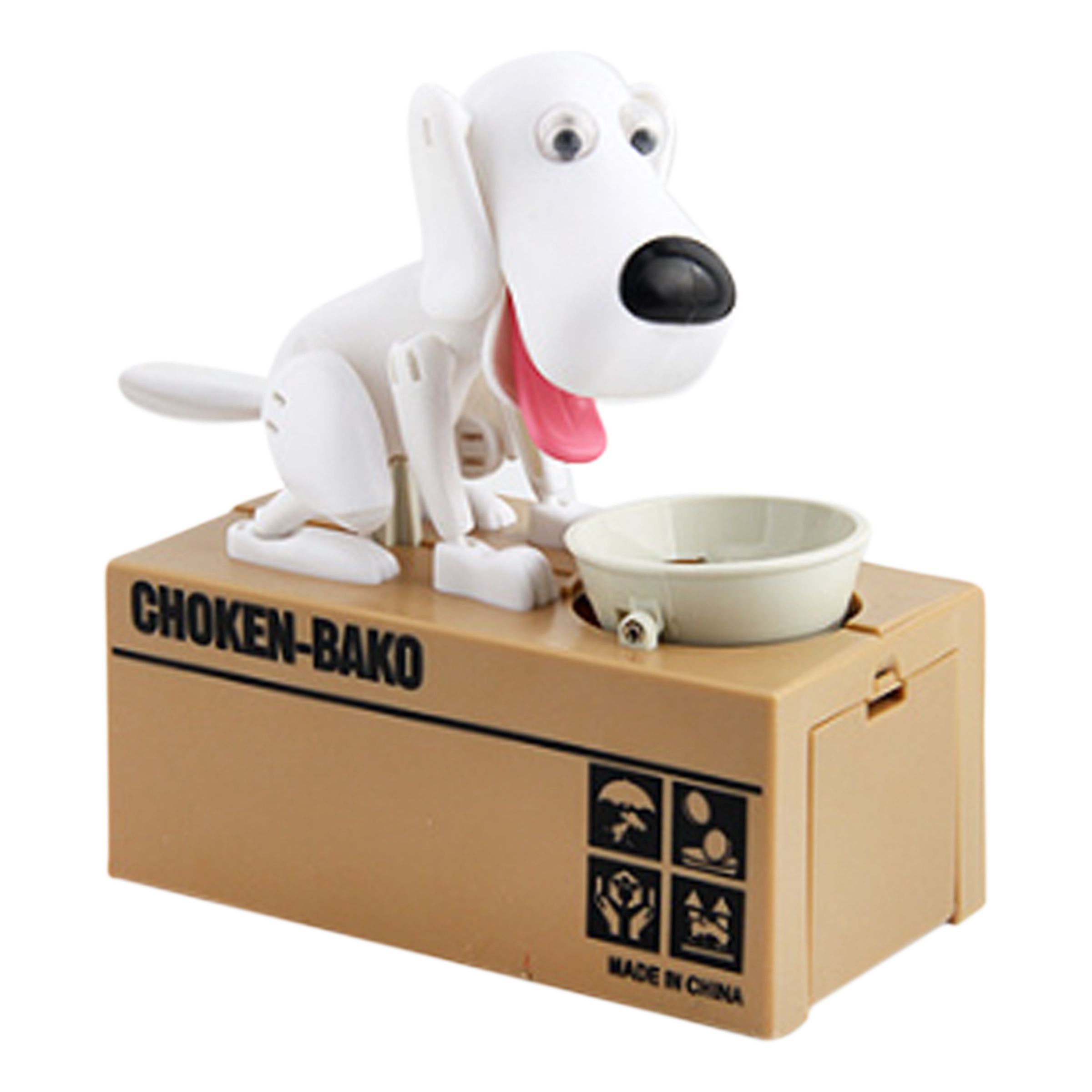Sparebøsse Hund - Hvid