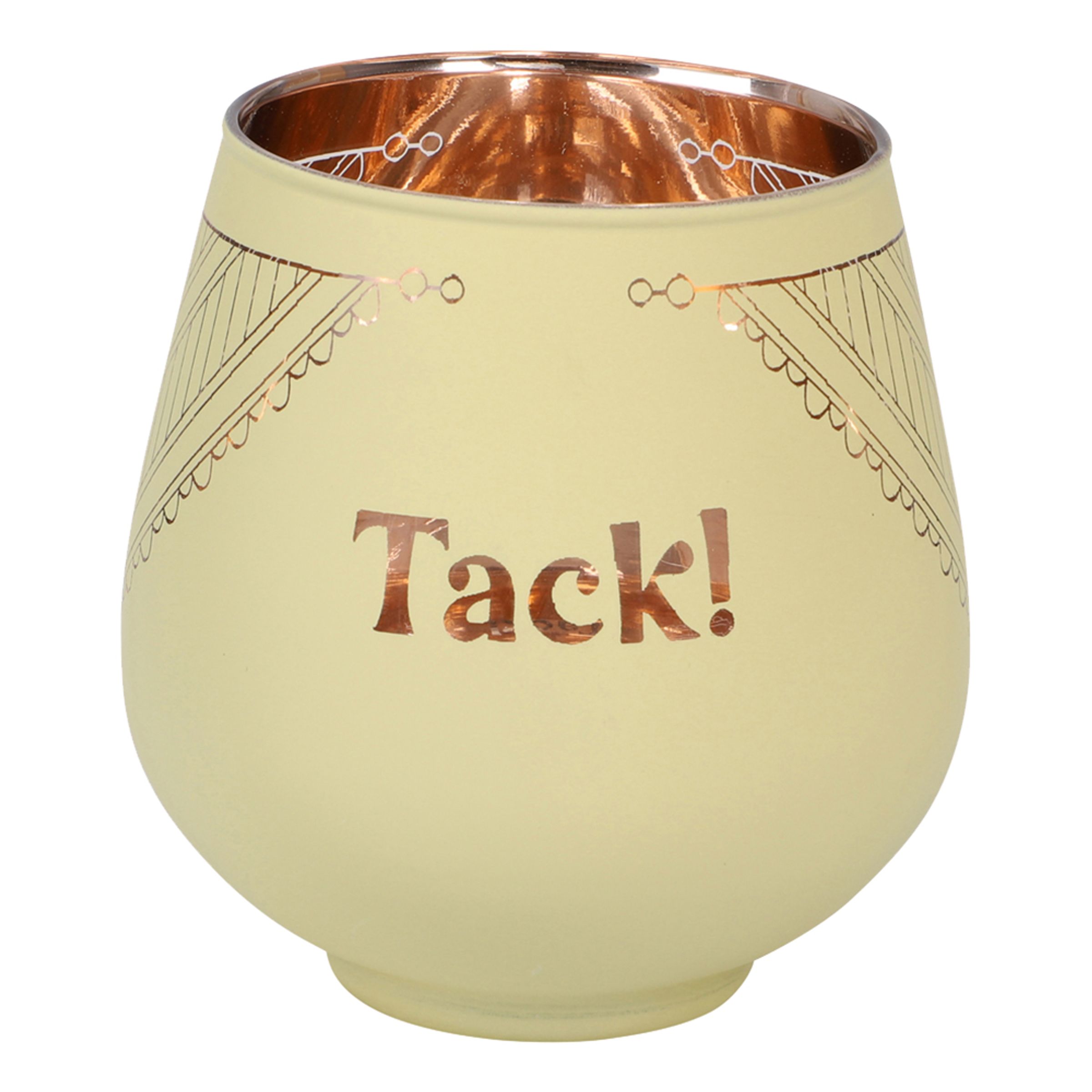Ljuslykta Spegelglas med Text - Tack! | Hem - Teman - Presenter - Present till Pappa | Pryloteket