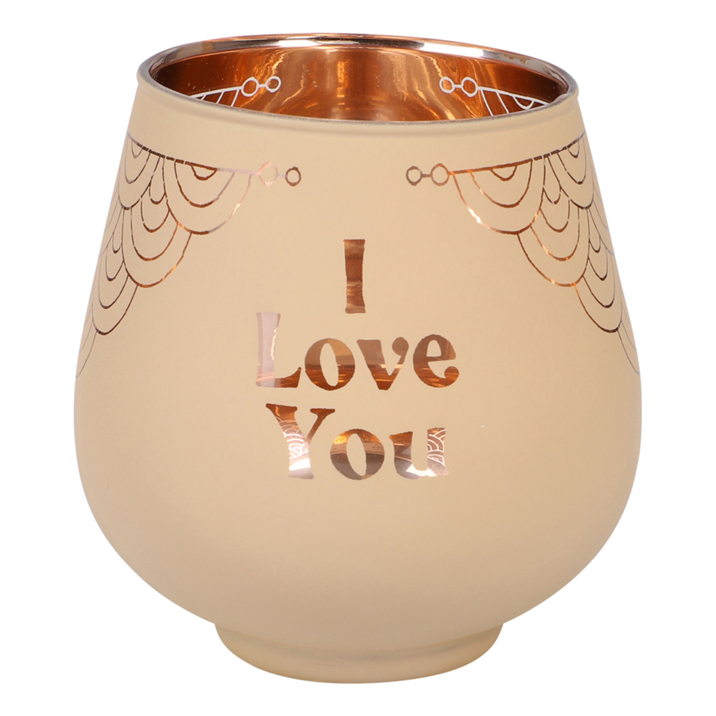 Ljuslykta Spegelglas med Text - I Love You | Hem - Teman - Presenter - Present till Pappa | Pryloteket