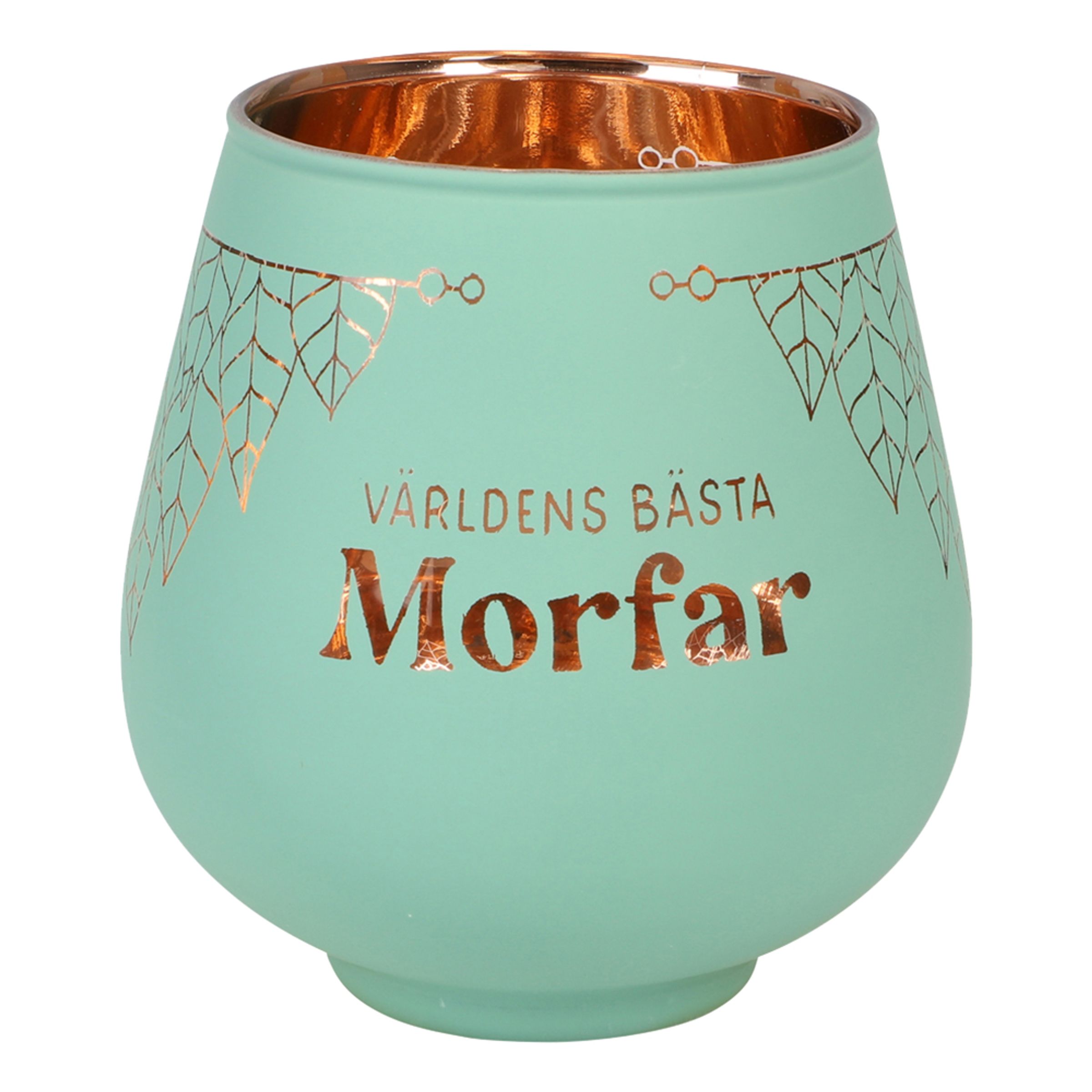 Ljuslykta Spegelglas med Text - Morfar | Hem - Teman - Presenter - Present till Pappa | Maskeradspecialisten
