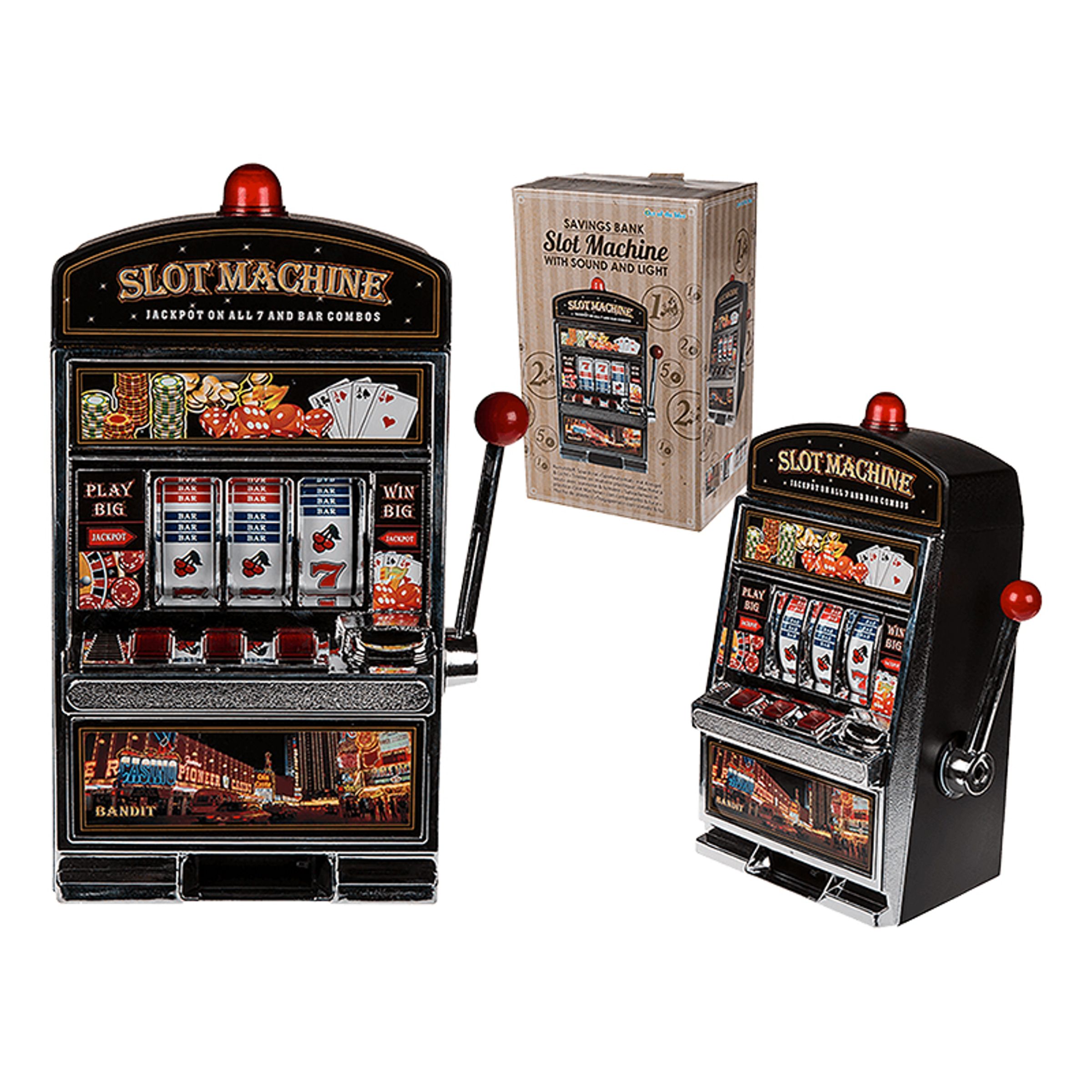 Spelautomat Sparbössa med Ljud | Hem - Roliga Prylar - Hem & Hushåll - Sparbössor | Party Outlet