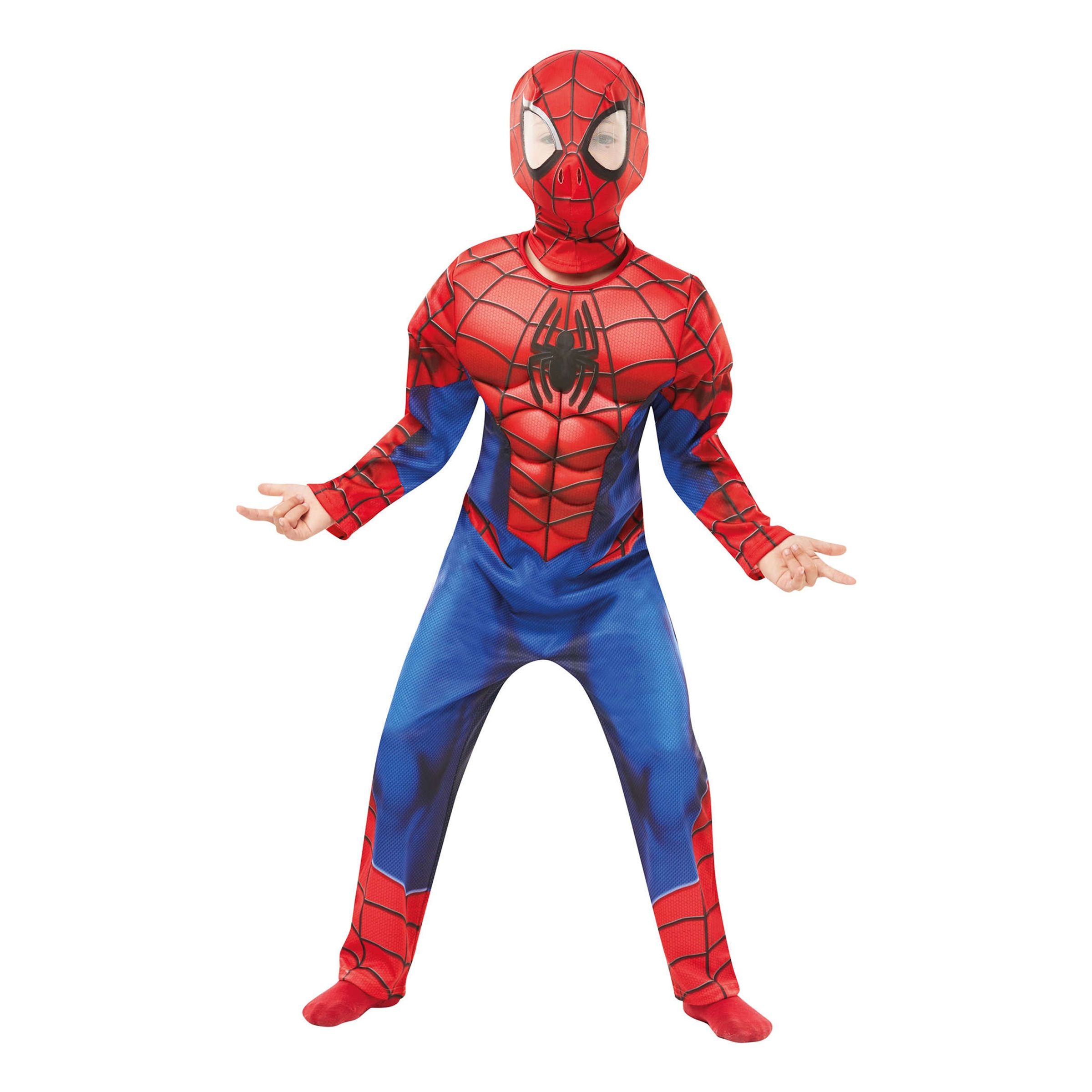 Spider-Man Deluxe Barn Maskeraddräkt - Small | Hem - Maskerad - Maskeraddräkter - Barndräkter | Maskeradspecialisten
