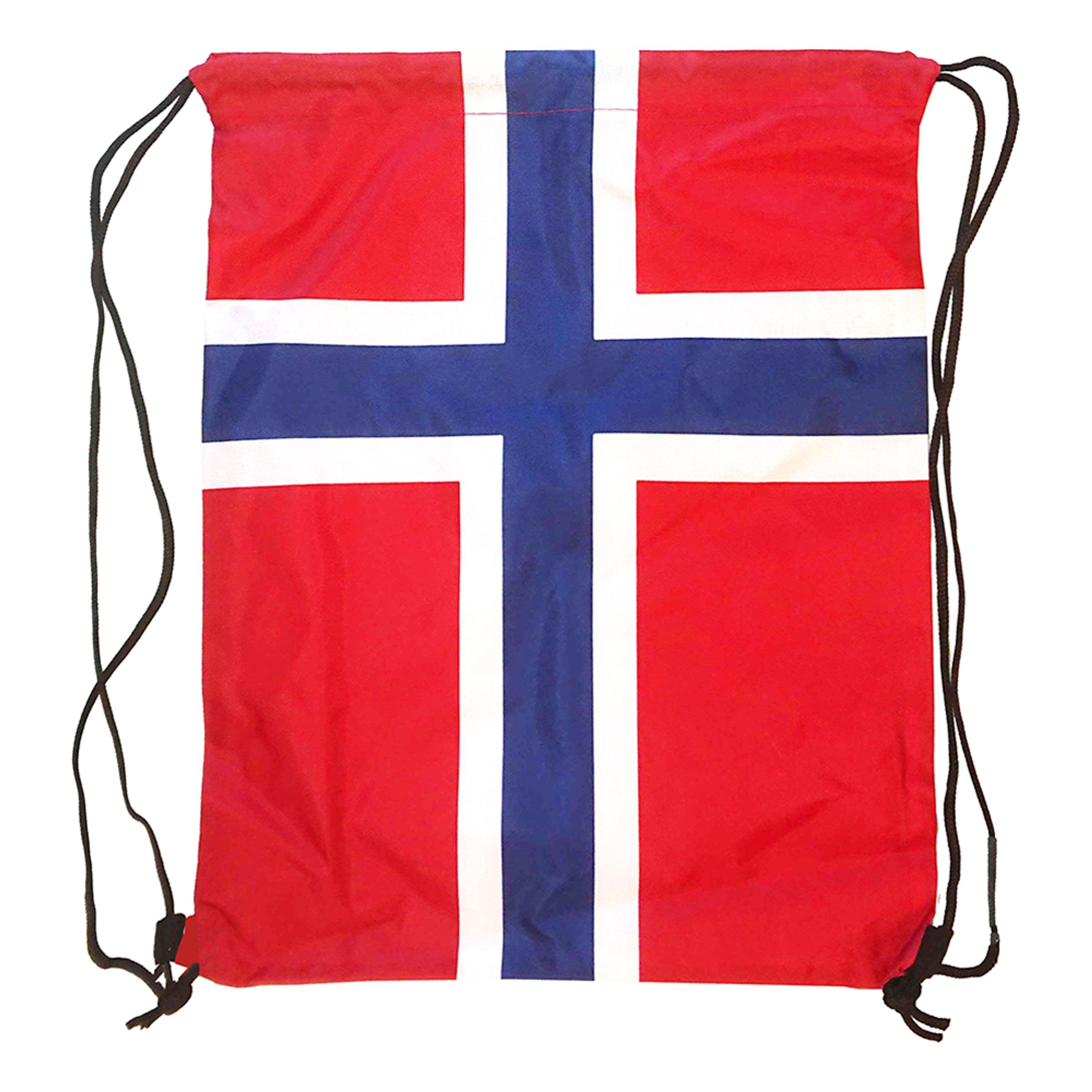 Sportpåse Norska Flaggan | Hem - Maskerad - Tillbehör - Maskeradväskor | Maskeradspecialisten