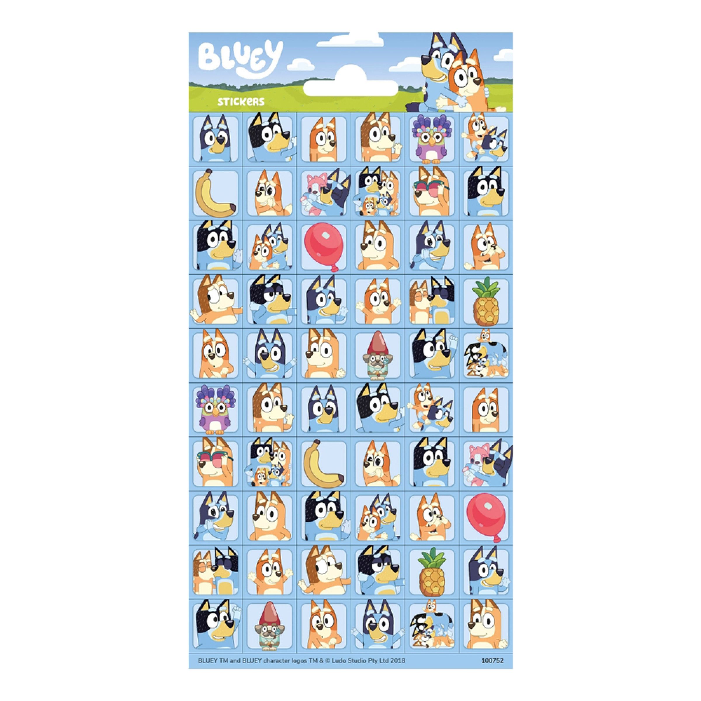 Stickers Bluey | Hem - Teman - Presenter - Barnpresenter | Pryloteket