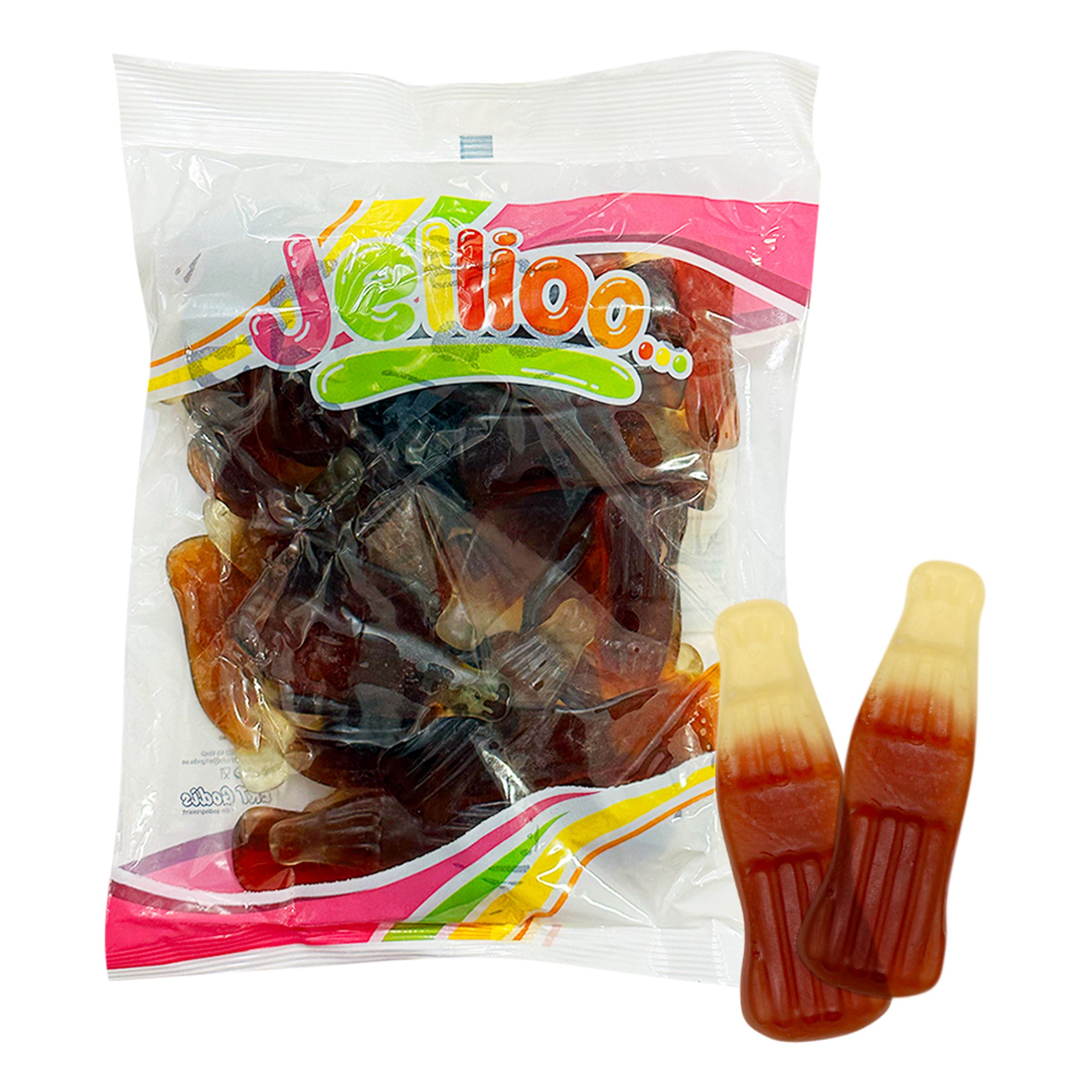 Jellioo Store Colaflasker Økonomipakke - 1 kg