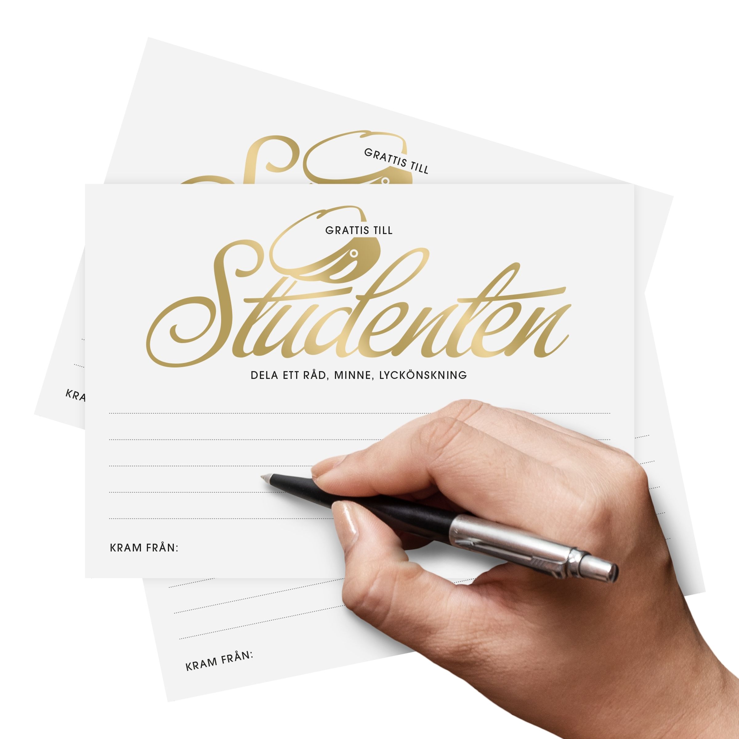 Lyckoönskningar till Studenten - 8-pack | Hem - Teman - Högtider - Student - Studentkort & Examenskort | Party Outlet