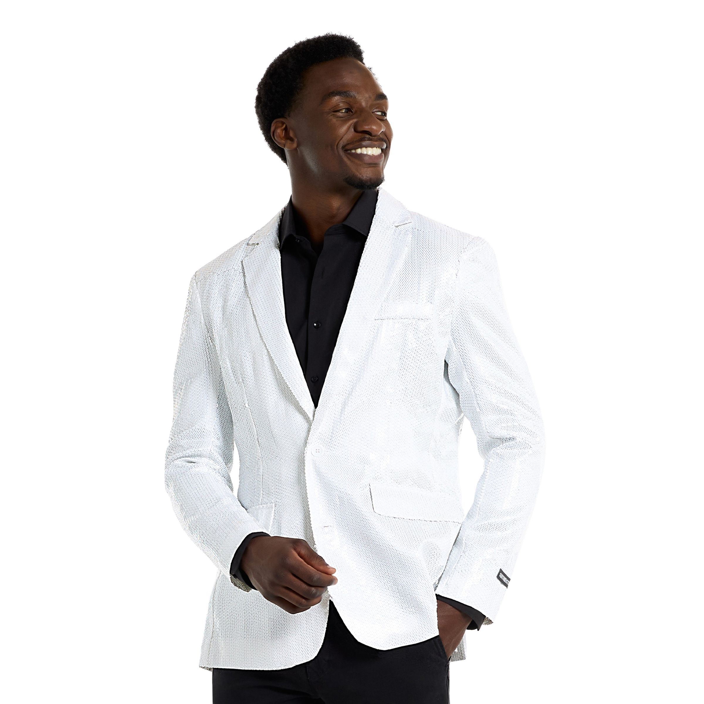 Suitmeister Pailletblazer Hvid - Small