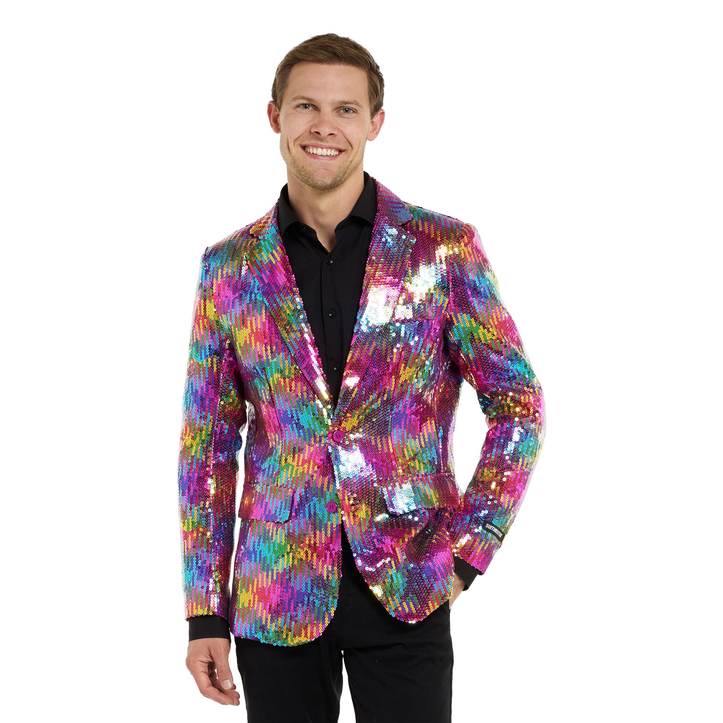Suitmeister Rainbow Pailletblazer - Large