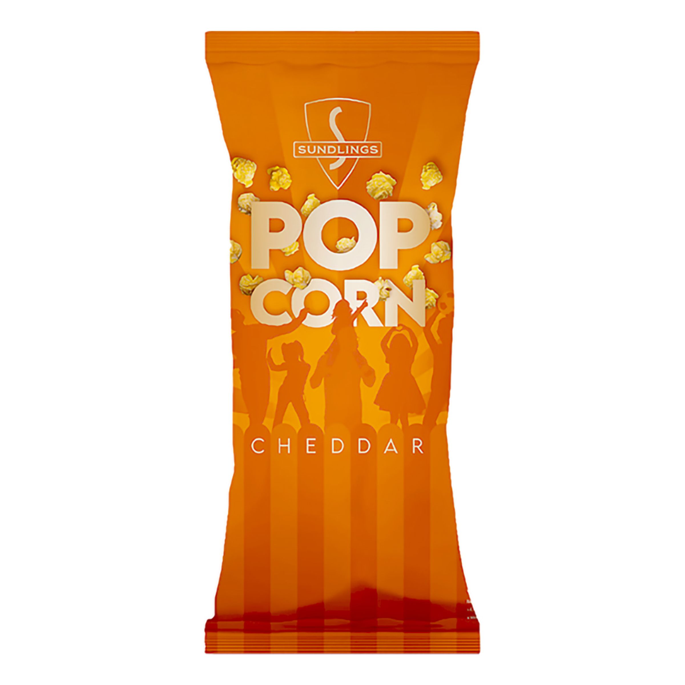 Sundlings Popcorn Cheddar - 100 g | Hem - Godis & Läsk - Snacks - Popcorn | Maskeradspecialisten