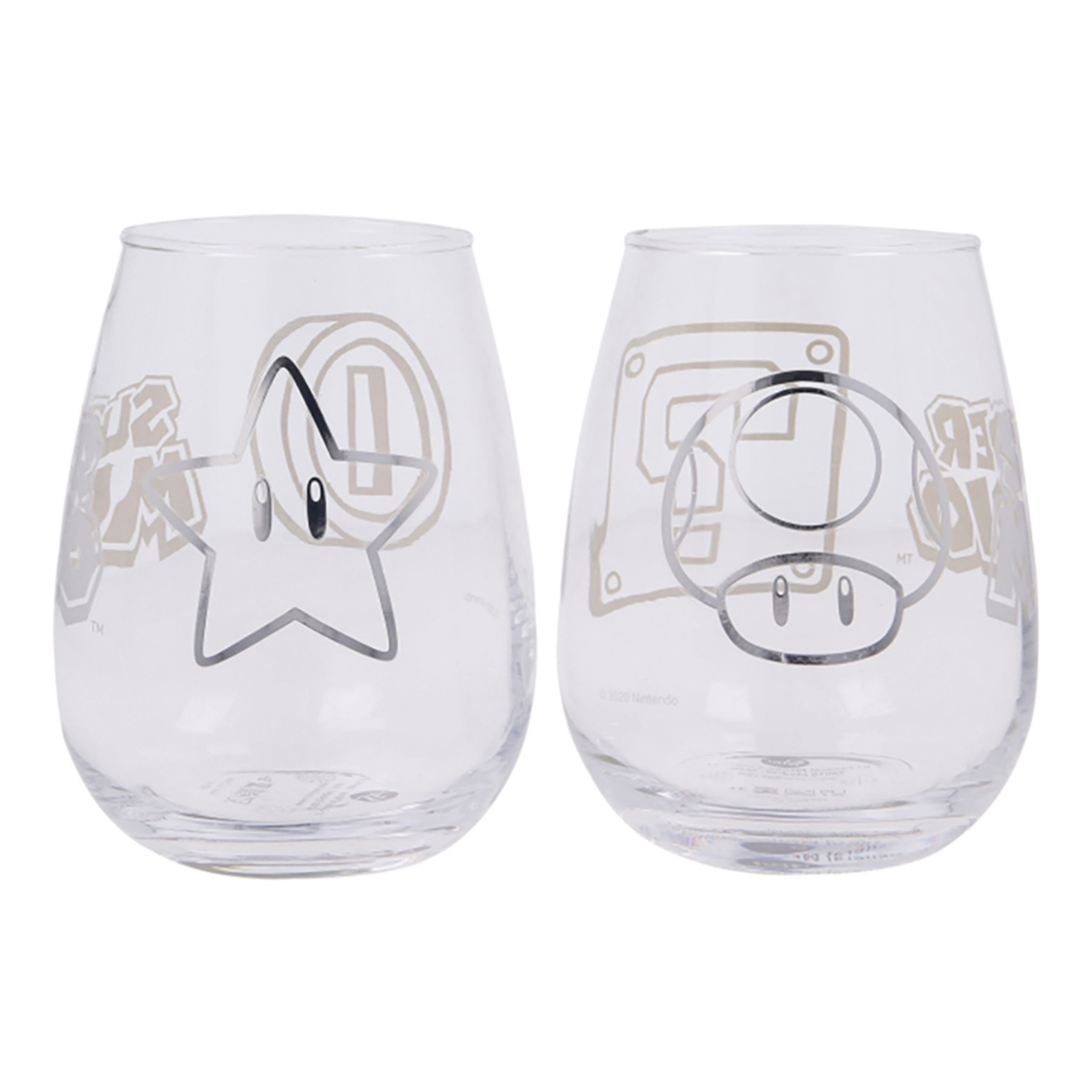 Super Mario Glas - 2-stk