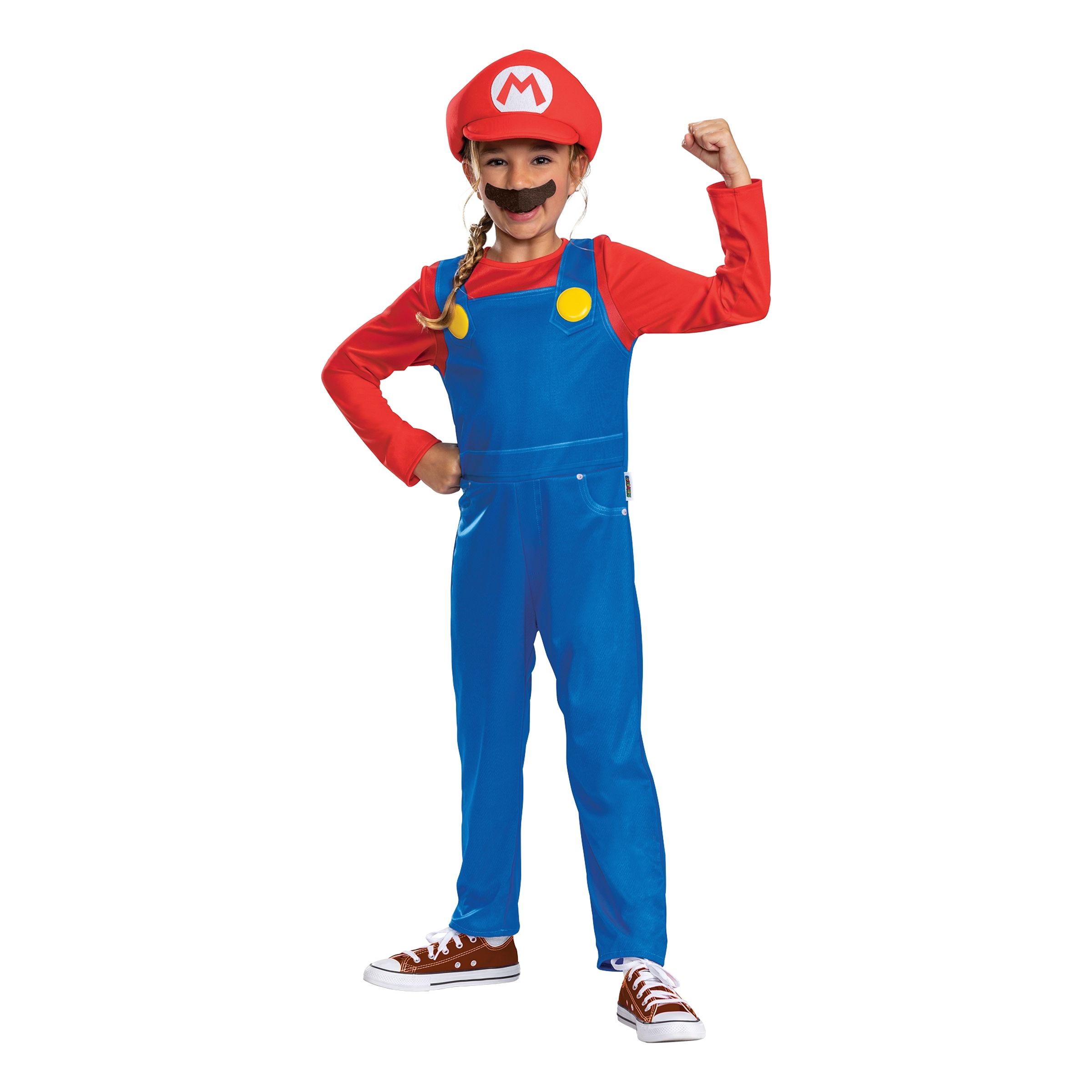 Super Mario Klassisk Børnekostume - X-Small