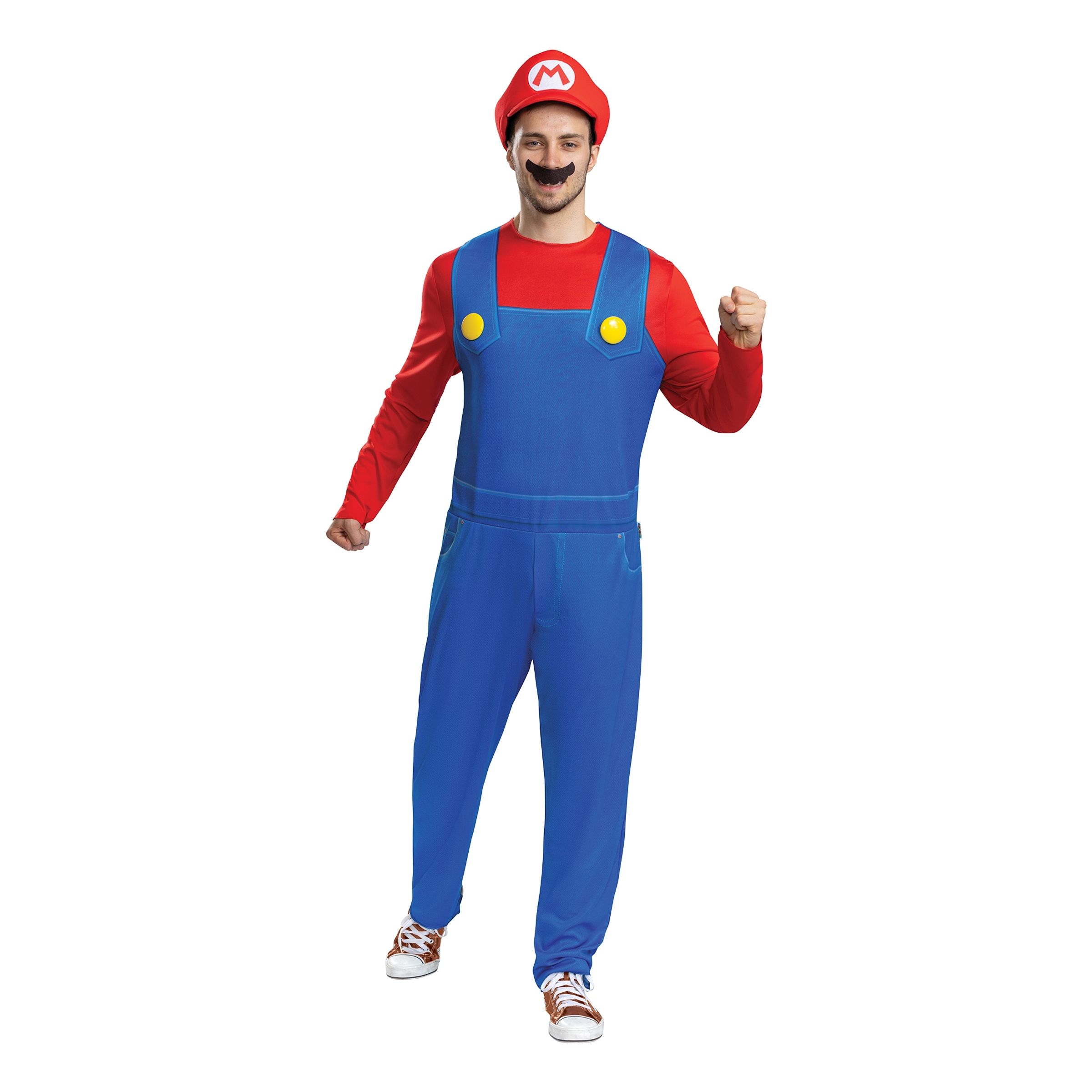 Super Mario Klassisk Kostume - Small/Medium