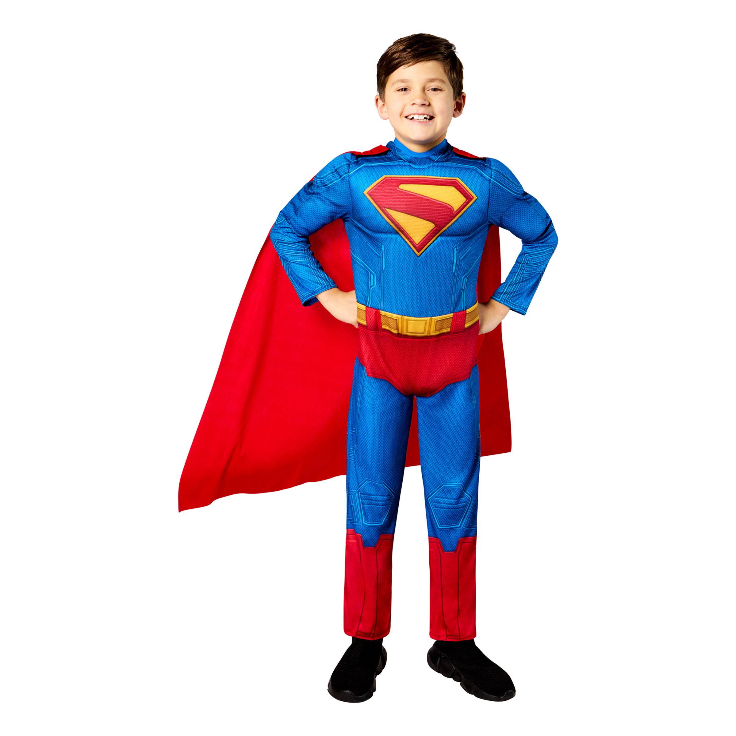 Superman Deluxe Barn Maskeraddräkt - Medium | Hem - Maskerad - Maskeraddräkter - Barndräkter | Maskeradspecialisten