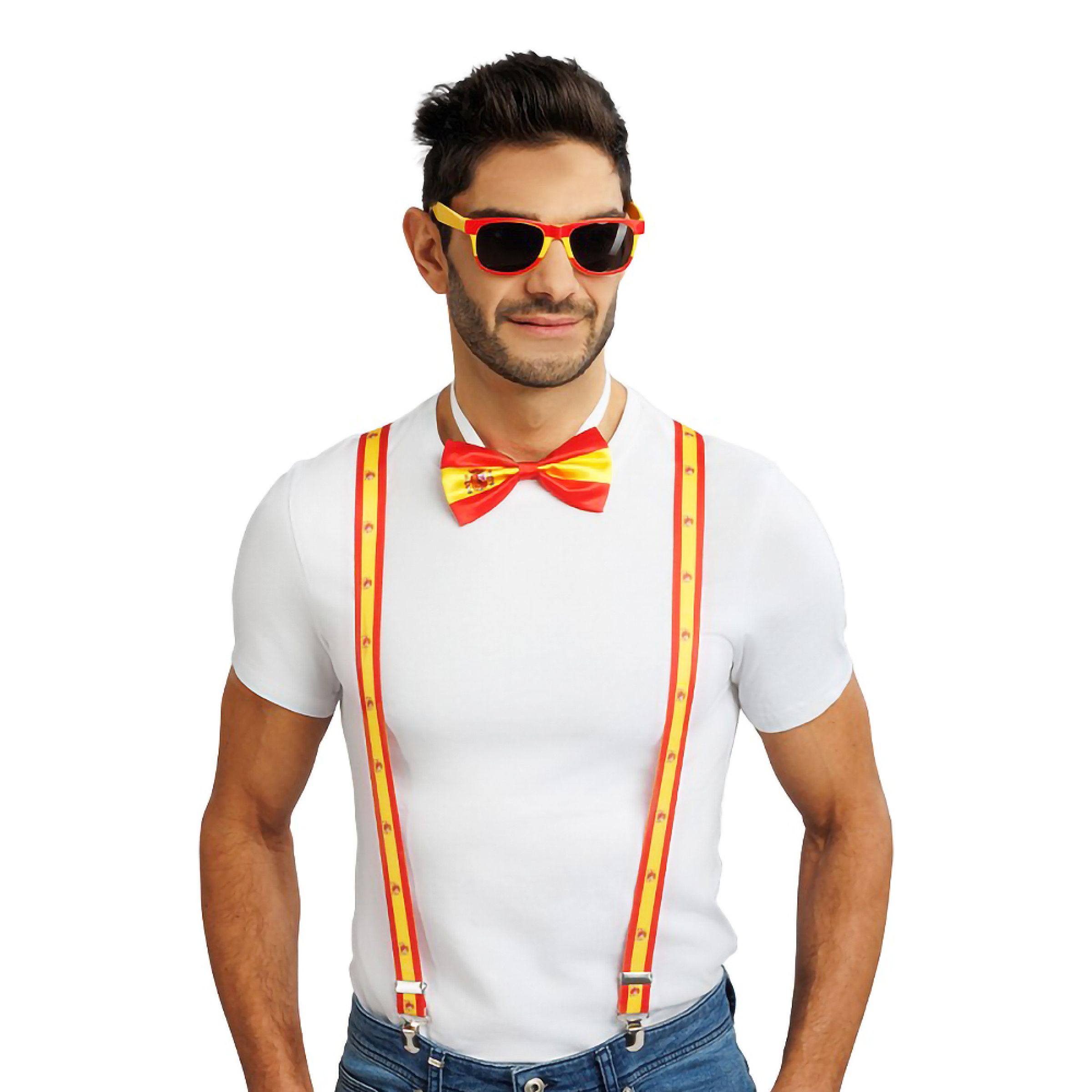 Supporterkit Spanien - One size | Hem - Maskerad - Tillbehör - Tillbehörskit | Pryloteket