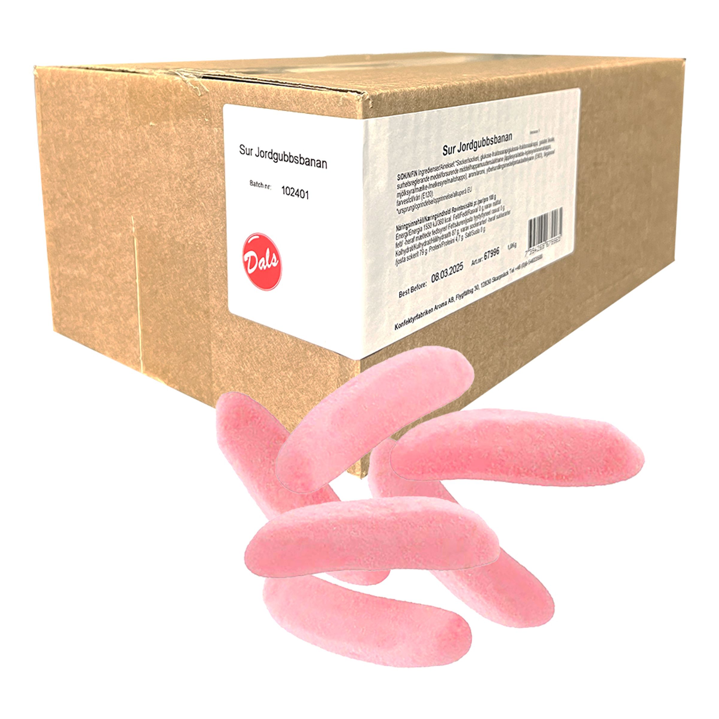 Aroma Sura Jordbærbananer Økonomipakke - 1,8 kg