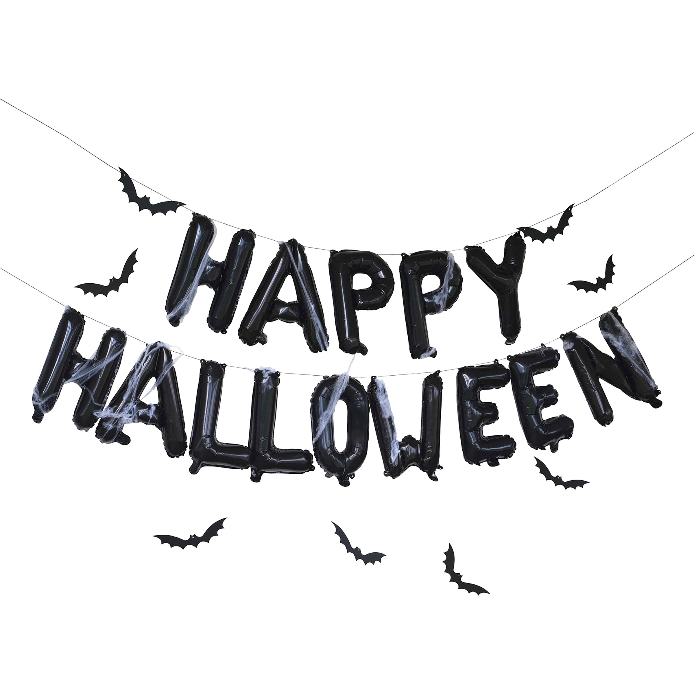 Sort Ballonguirlande Halloween