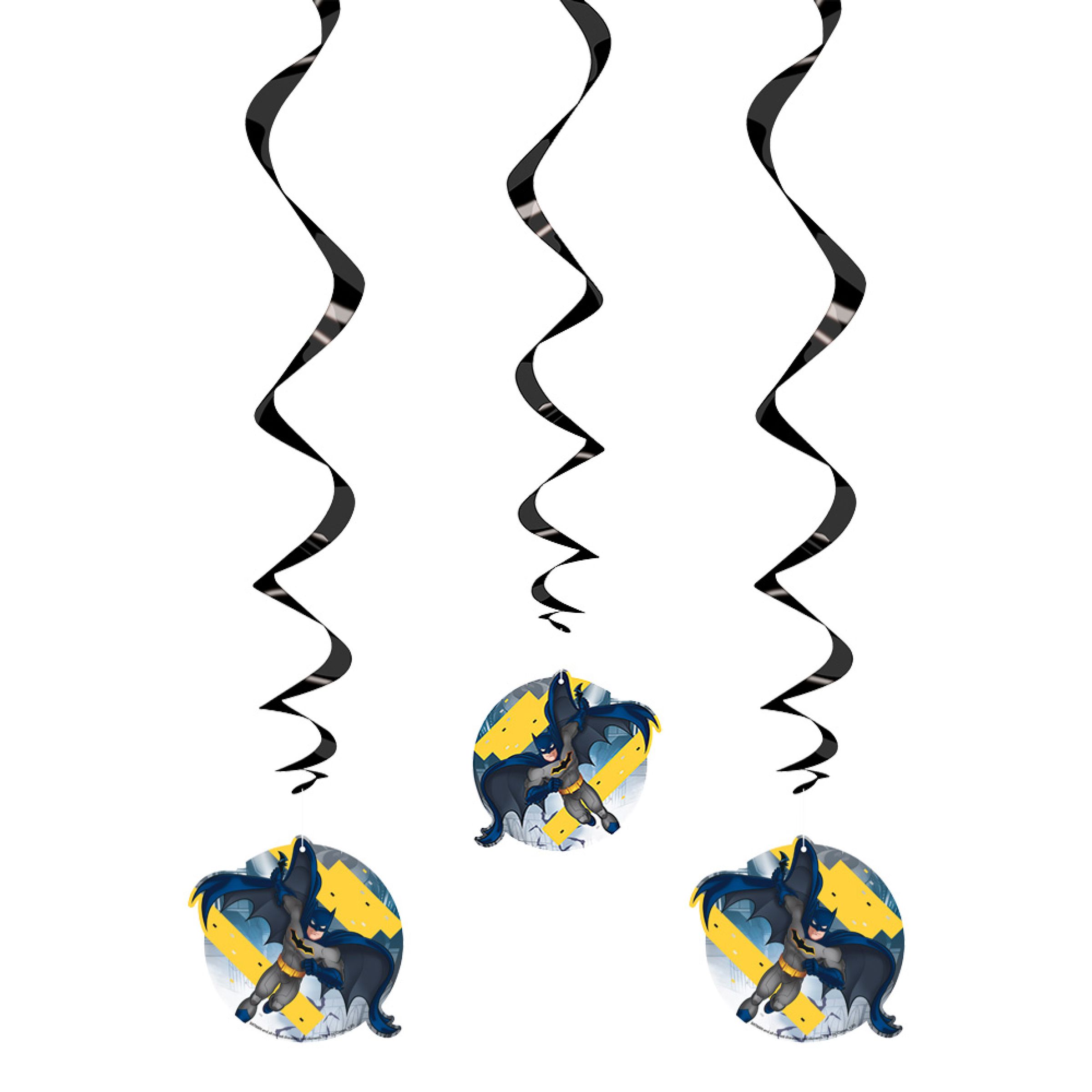 Swirls Batman Hængende Dekoration - 3-pak