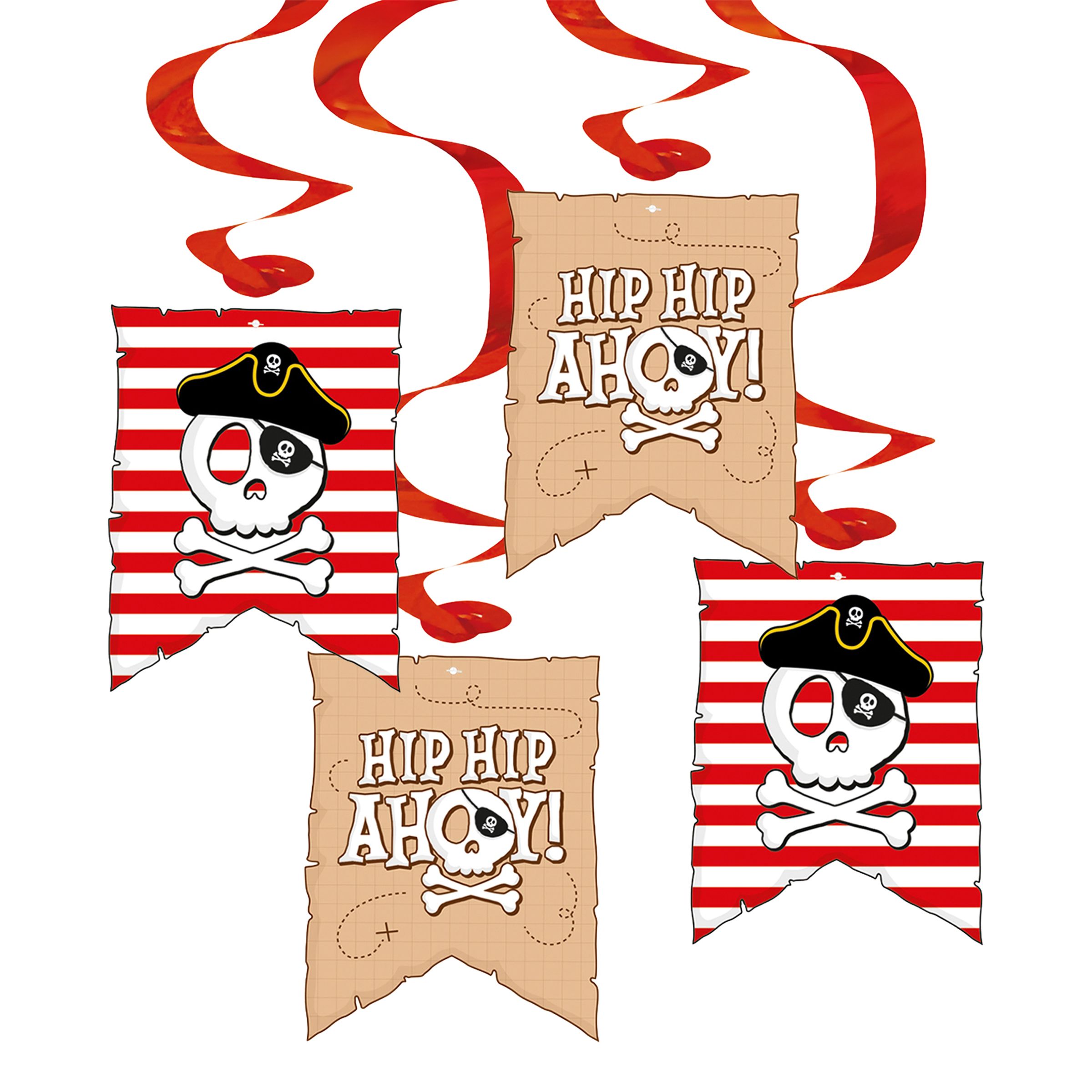 Swirls Pirat Hip Hip Ahoy - 4-pak