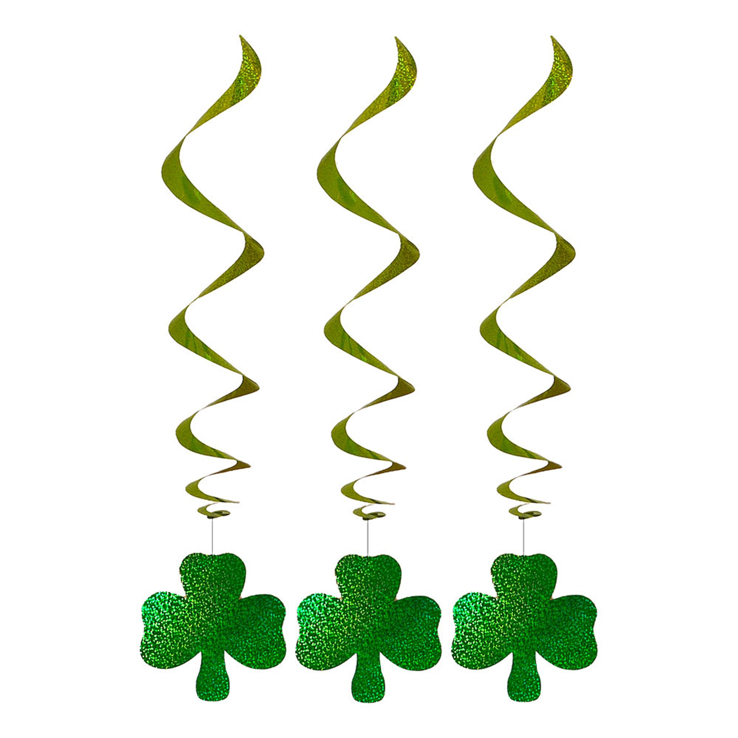 Swirls St. Patrick's Day Hængende Dekorationer - 3-stk