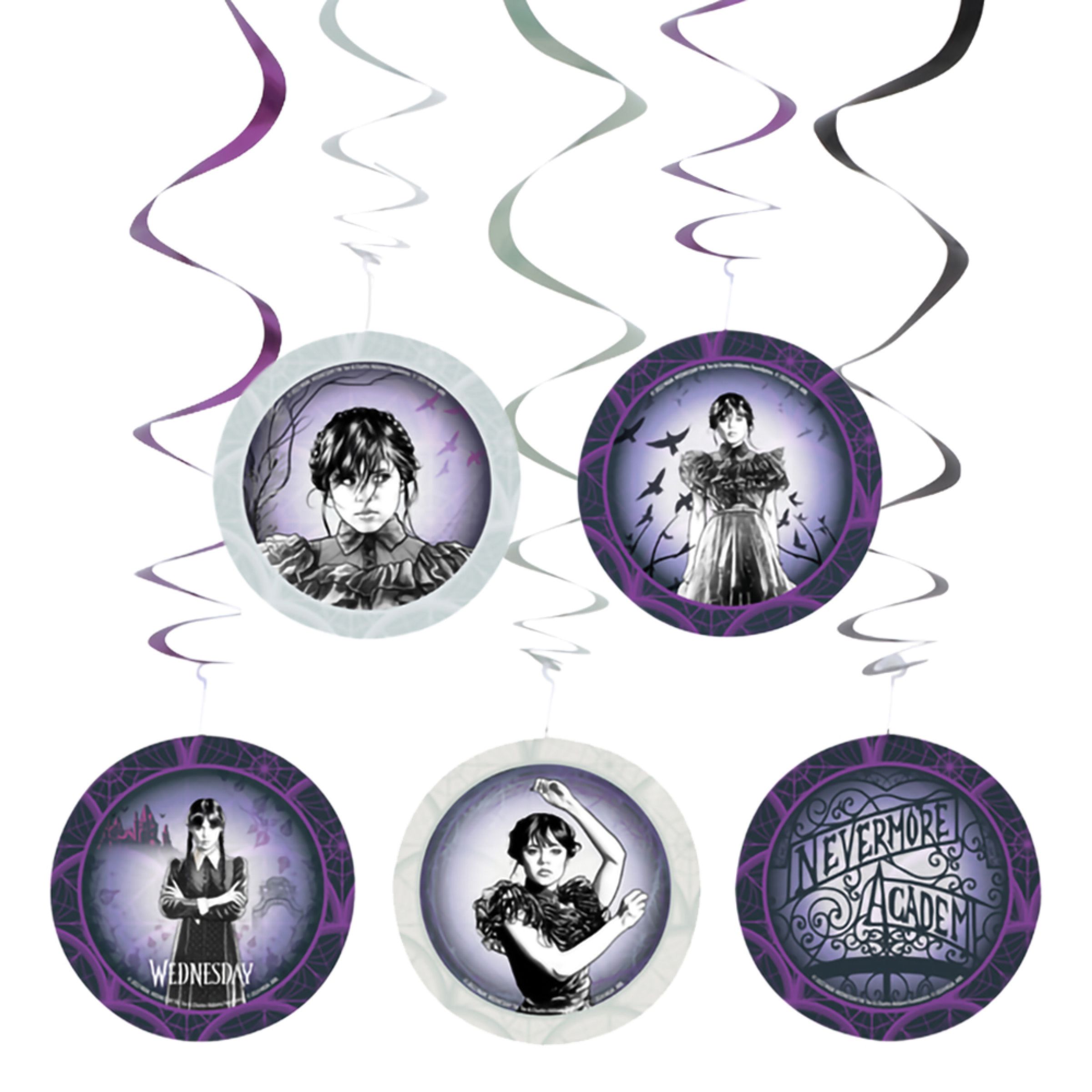 Swirls Wednesday - 5-pack | Hem - Teman - Färger - Lila | Pryloteket