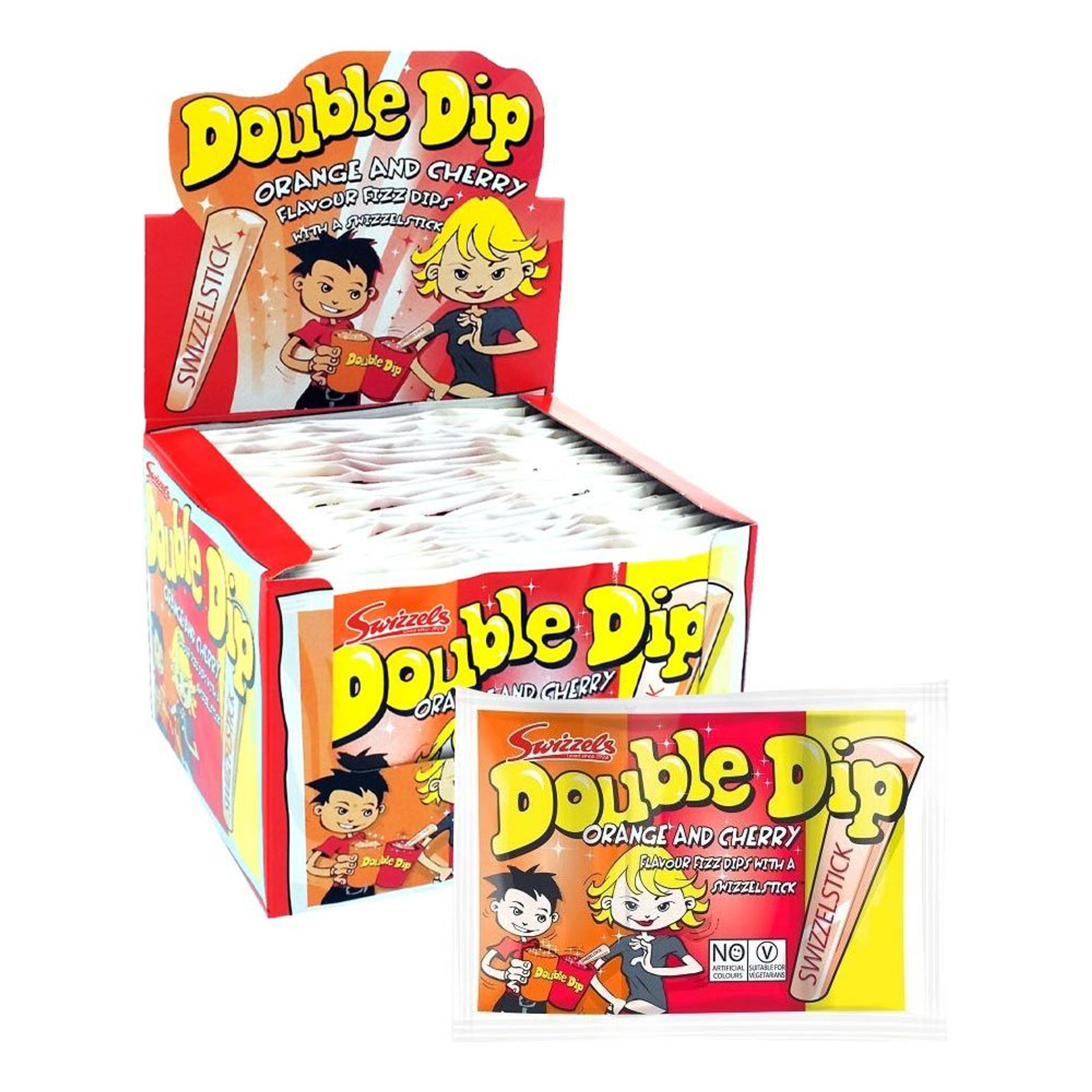 Swizzels Double Dip Storpack - 36 x 19 g | Hem - Godis & Läsk - Godis - Retrogodis | Maskeradspecialisten