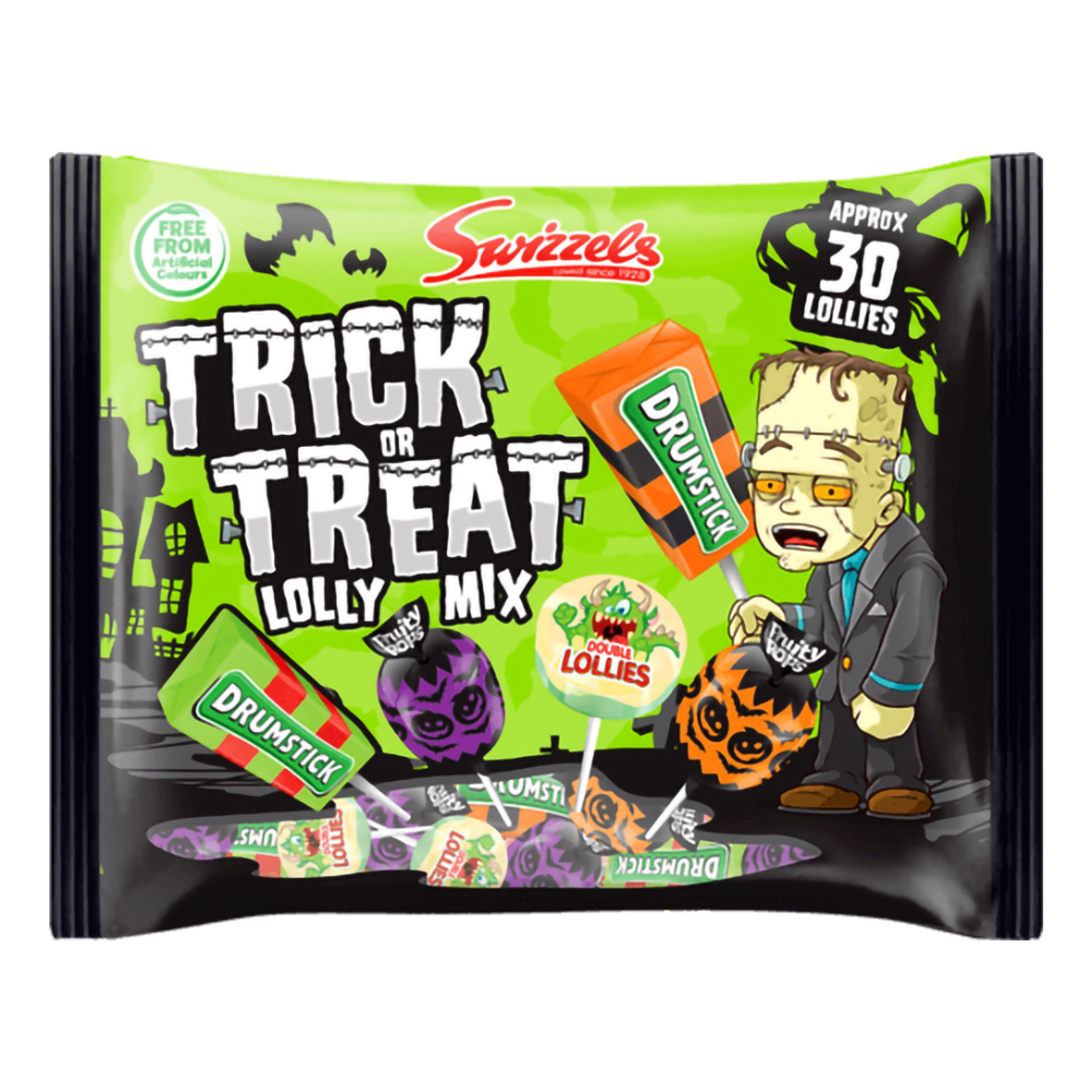 Swizzels Matlow Trick Or Treat Lolly Mix - 330 g | Hem - Godis & Läsk - Godis - Klubbor | Maskeradspecialisten
