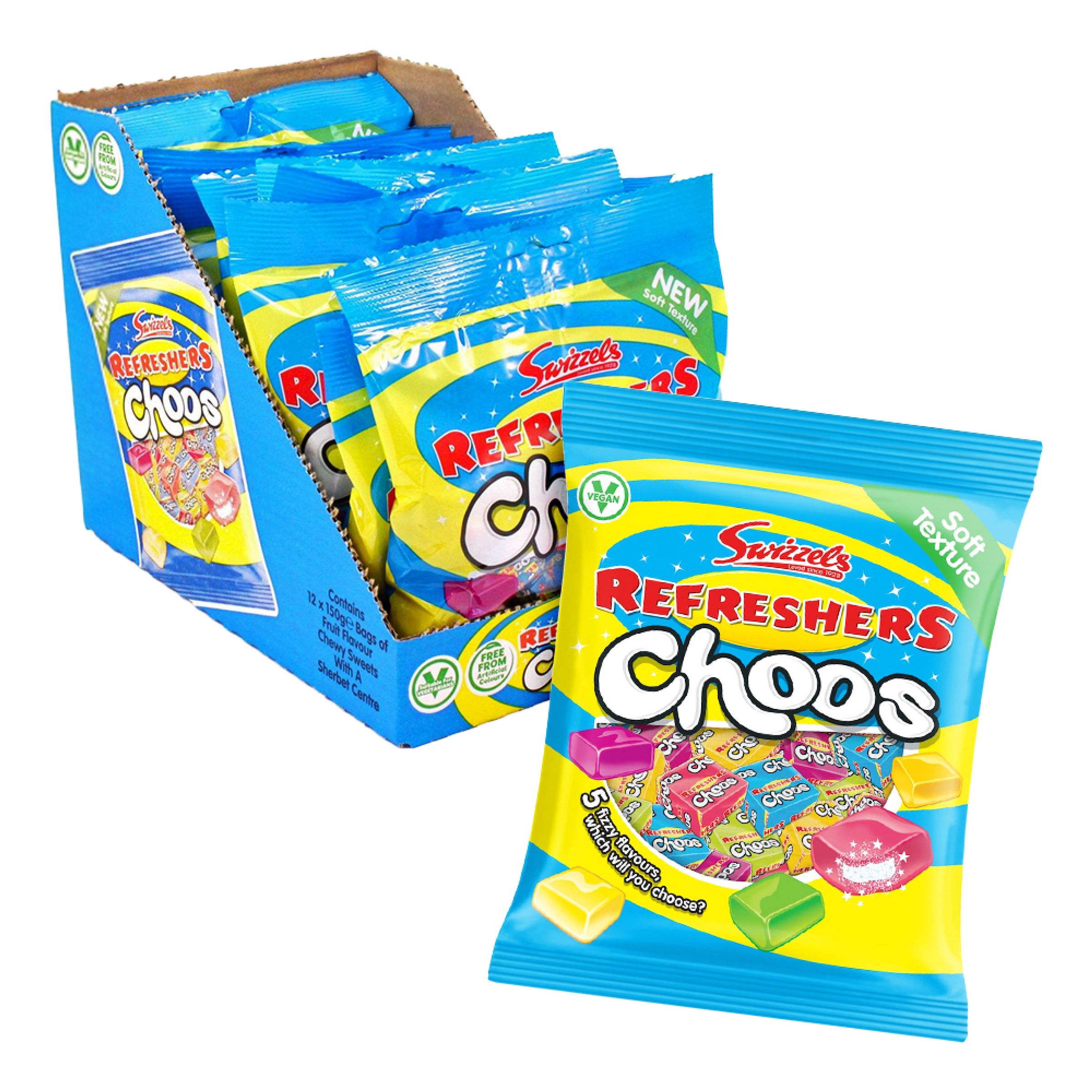 Swizzels Refreshers Choos Økonomipakke - 12 x 150 g
