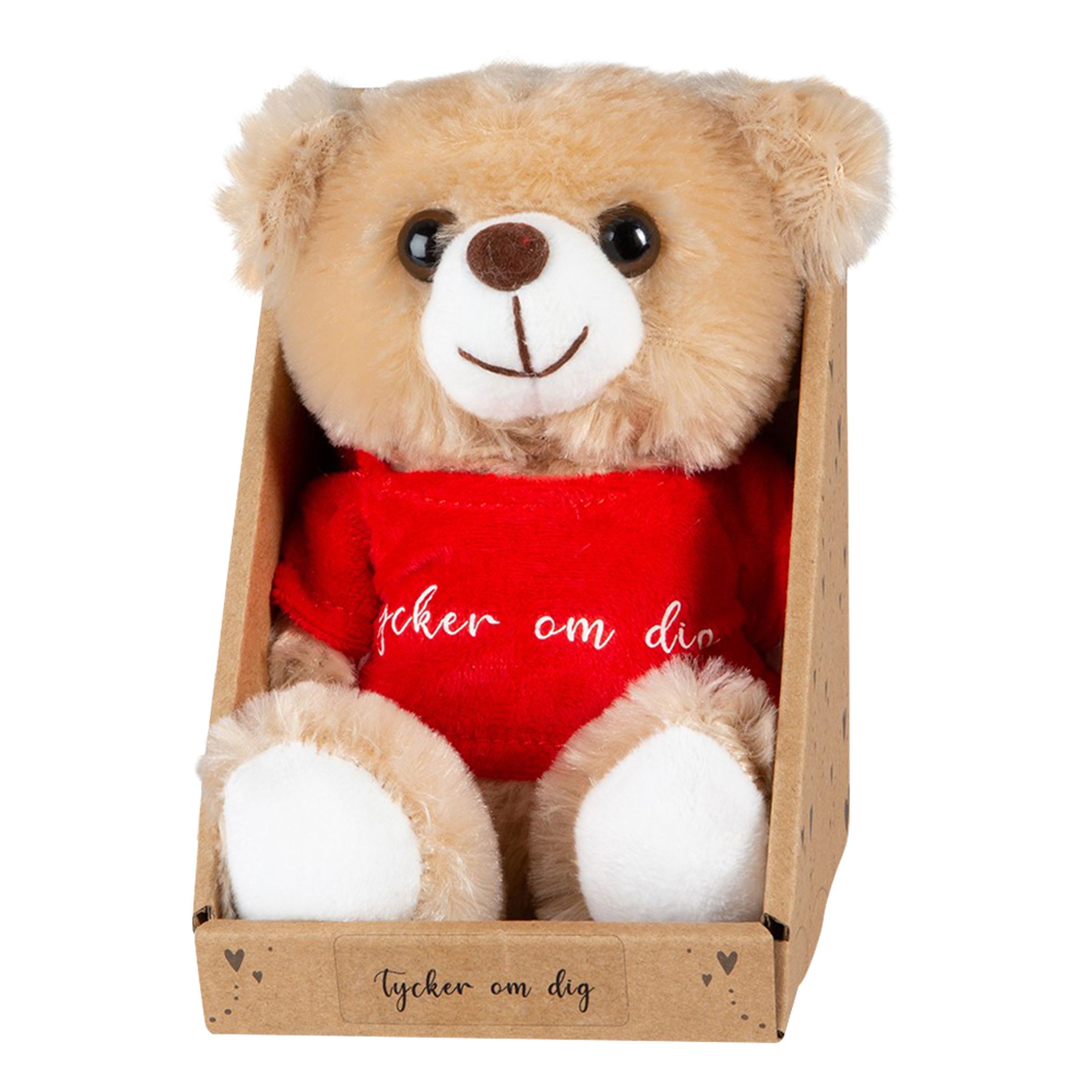 T-Bear Bamse med Tekst - Tycker om dig
