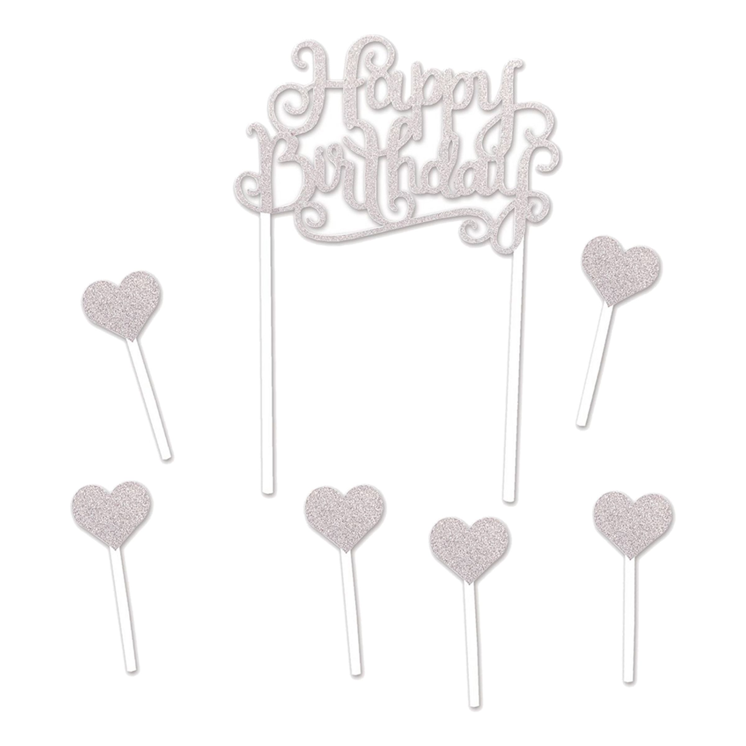 Kagedekoration Happy Birthday - Guld