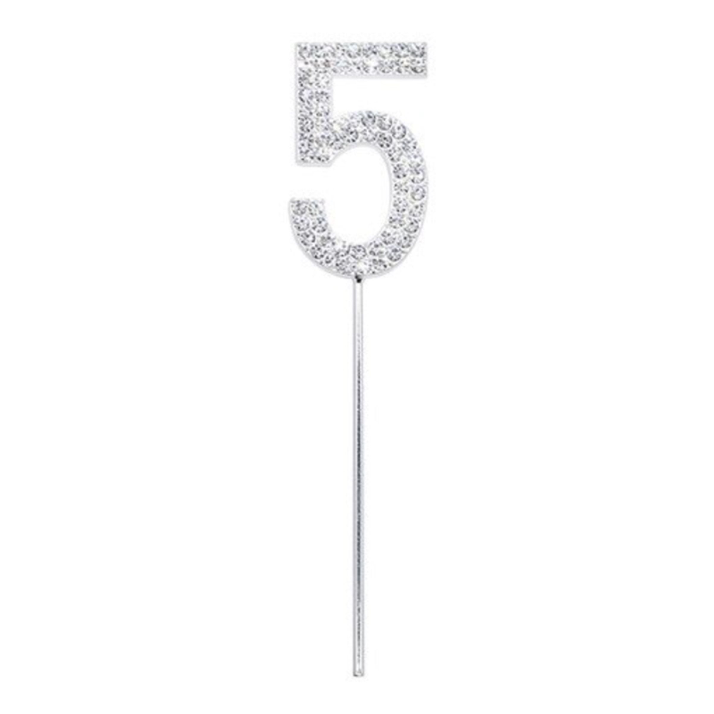 Kagedekoration Tal Diamanter Silver - Tallet 5
