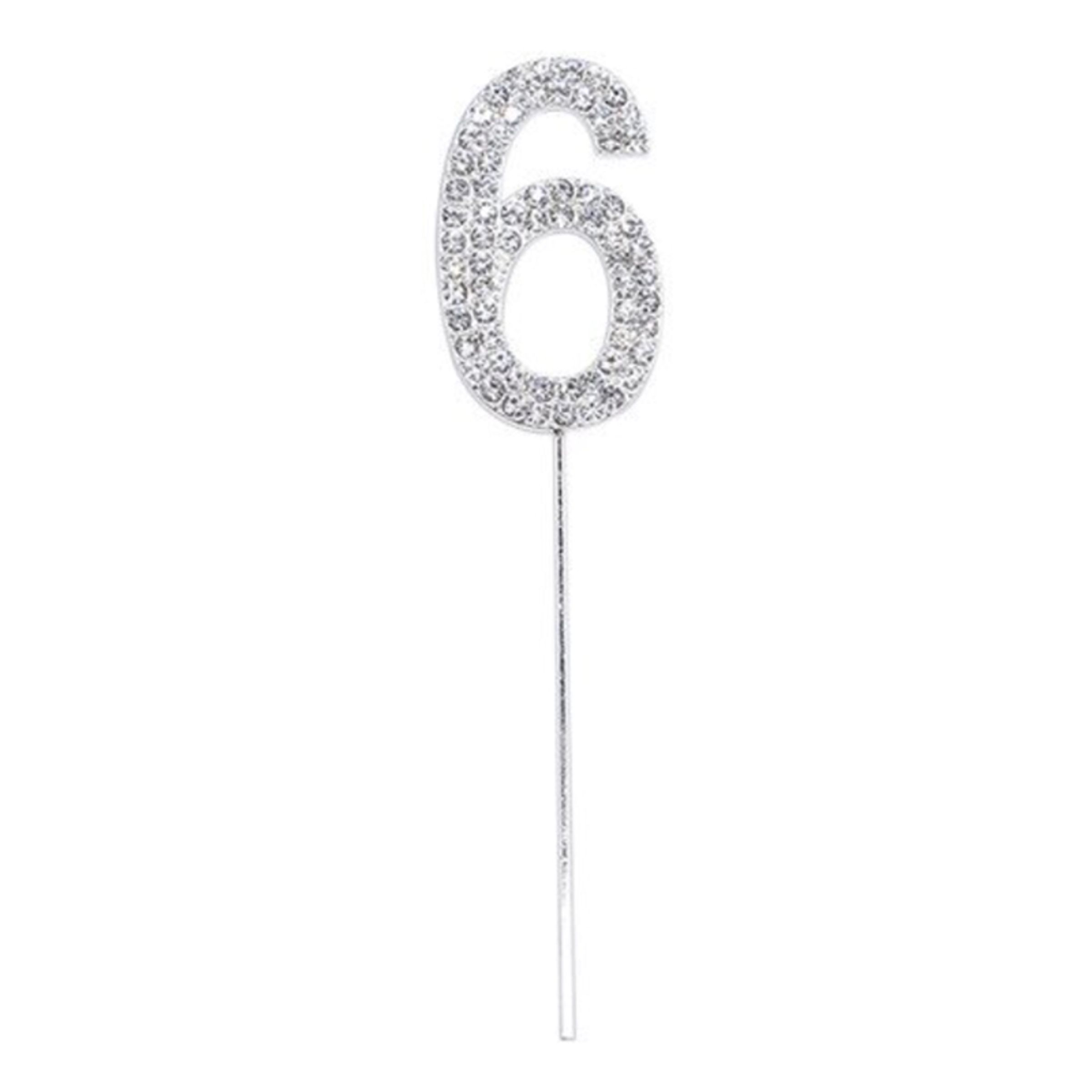 Kagedekoration Tal Diamanter Silver - Tallet 6