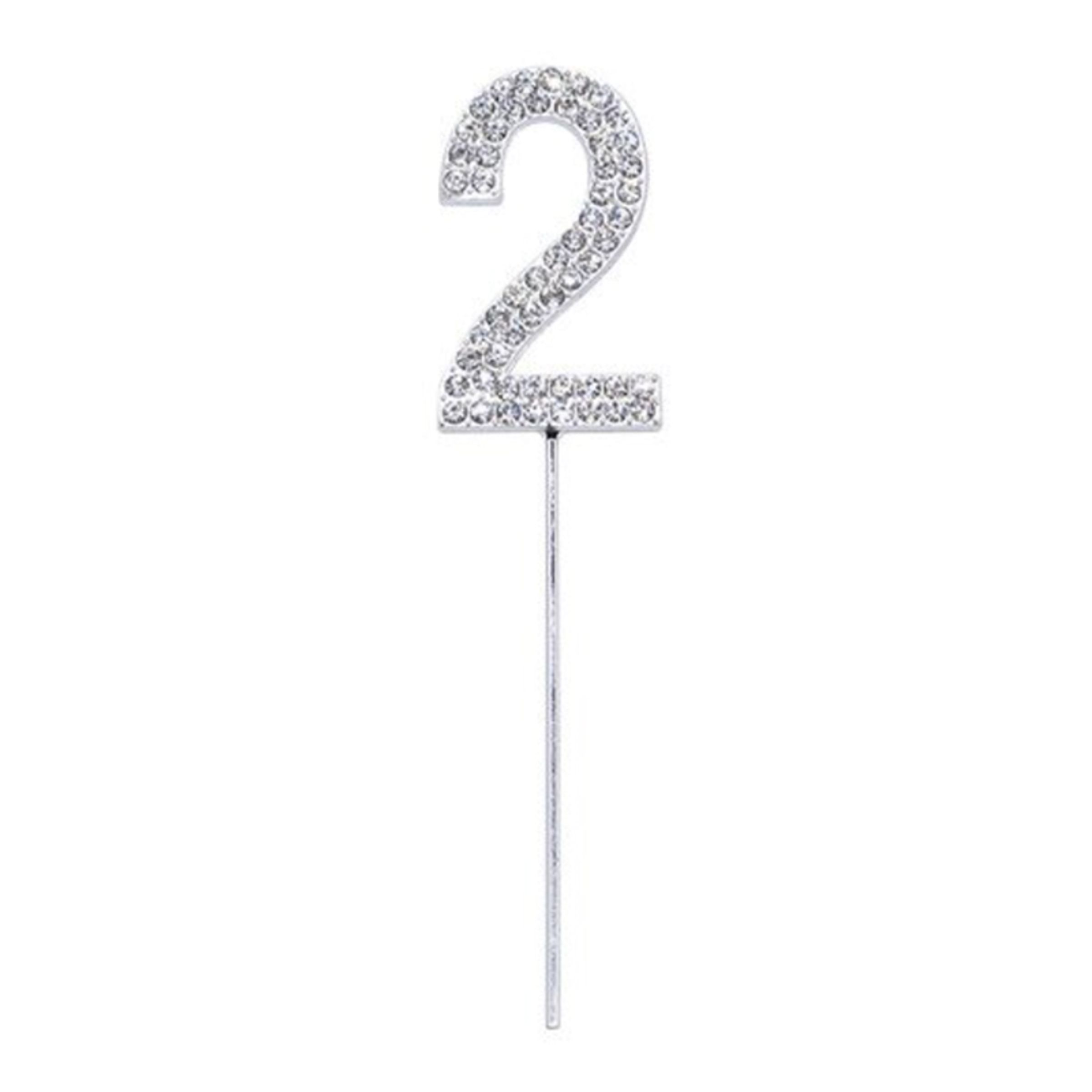 Kagedekoration Tal Diamanter Silver - Tallet 2