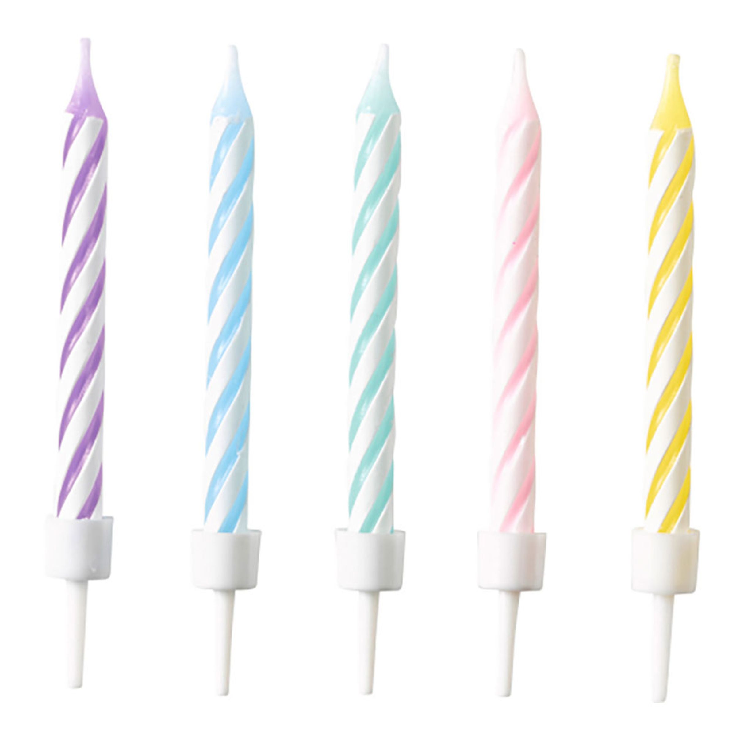 Kagelys Spiral Pastel - 10-pak