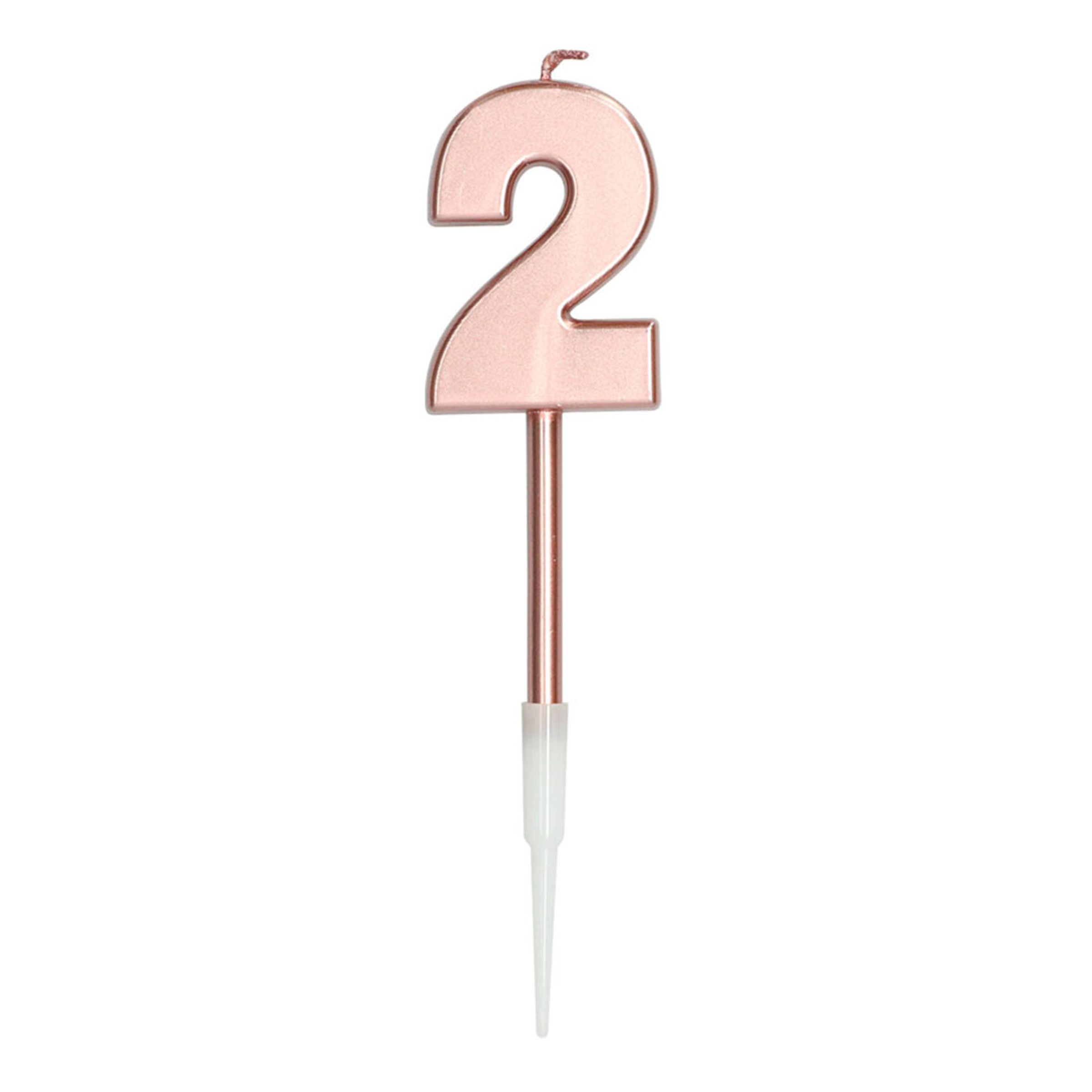 Kagelys Roséguld Metallic - Tal 2