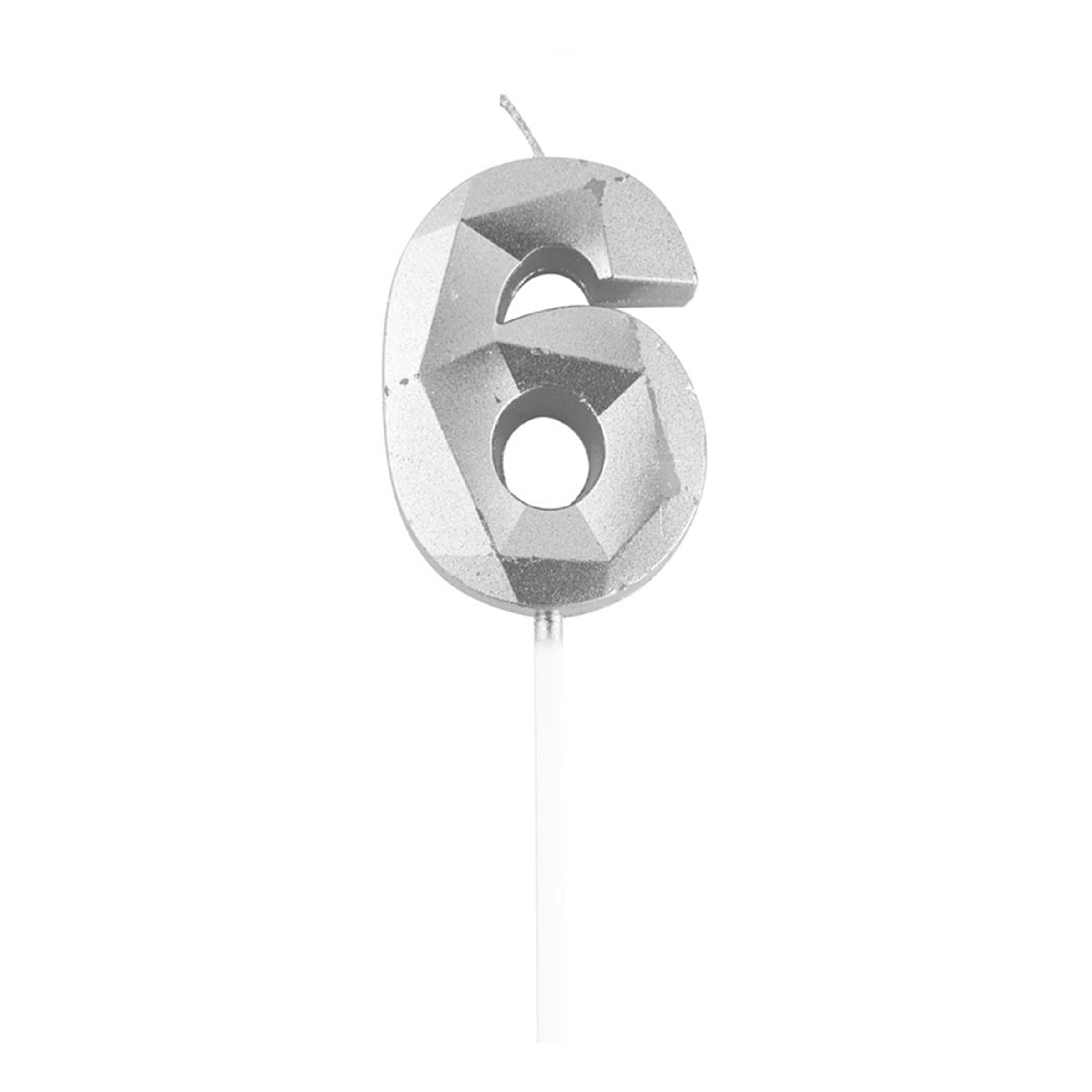 Kagelys Tal Diamond Sølv - 6