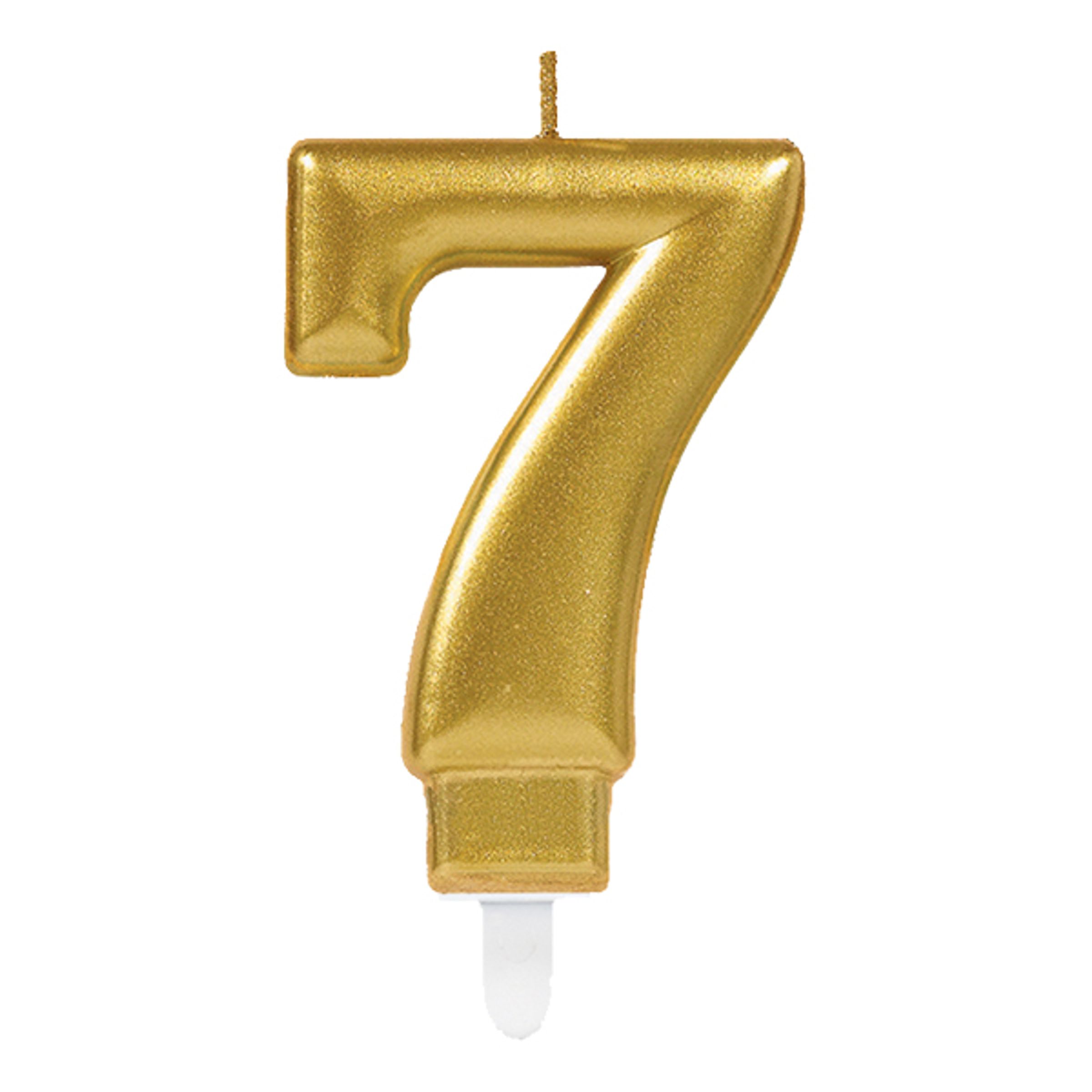 Kagelys Tal Guld Metallic - Tal 7 billede