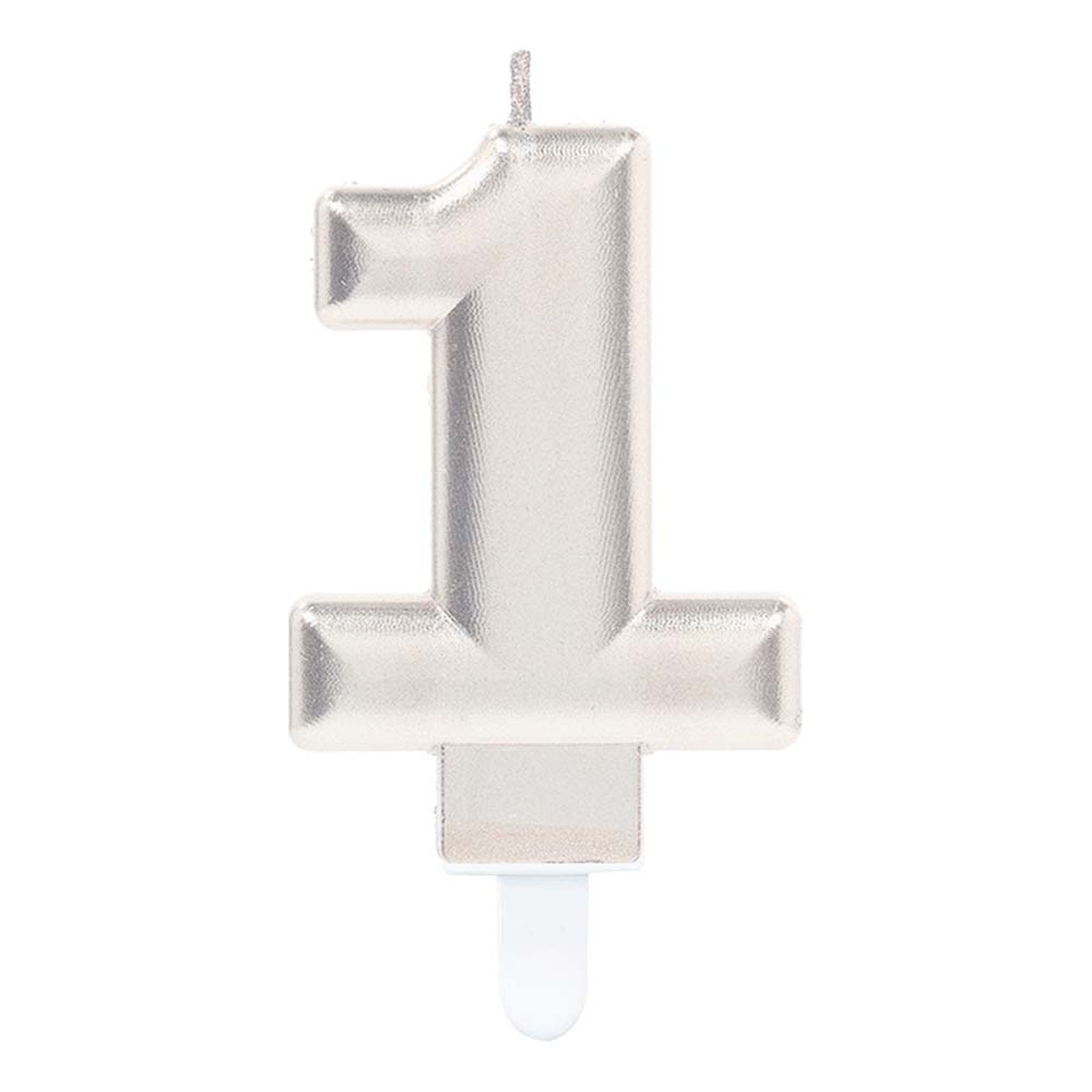Kagelys Tal Sølv Metallic - Tal 1
