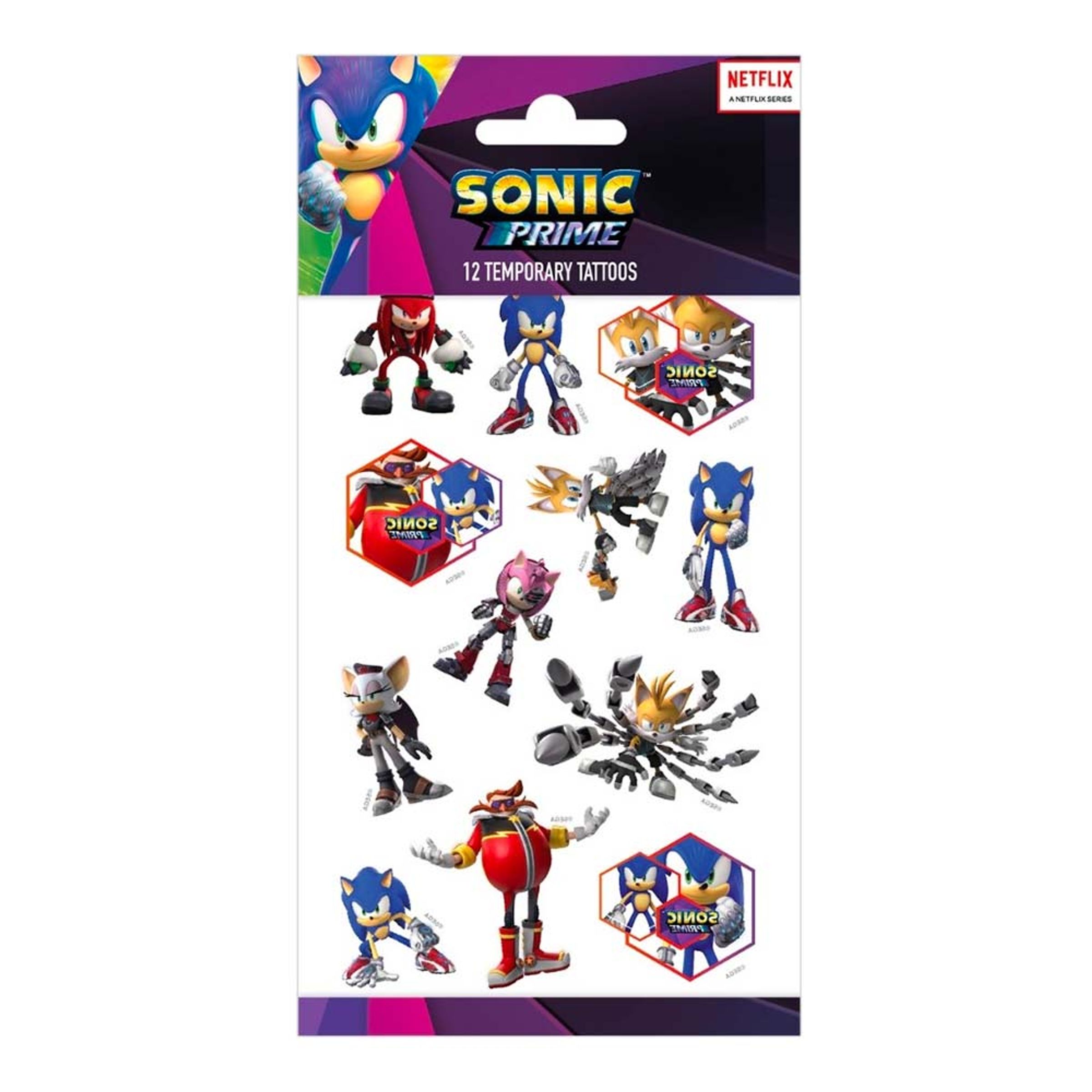 Sonic tatoveringer 12 stk.