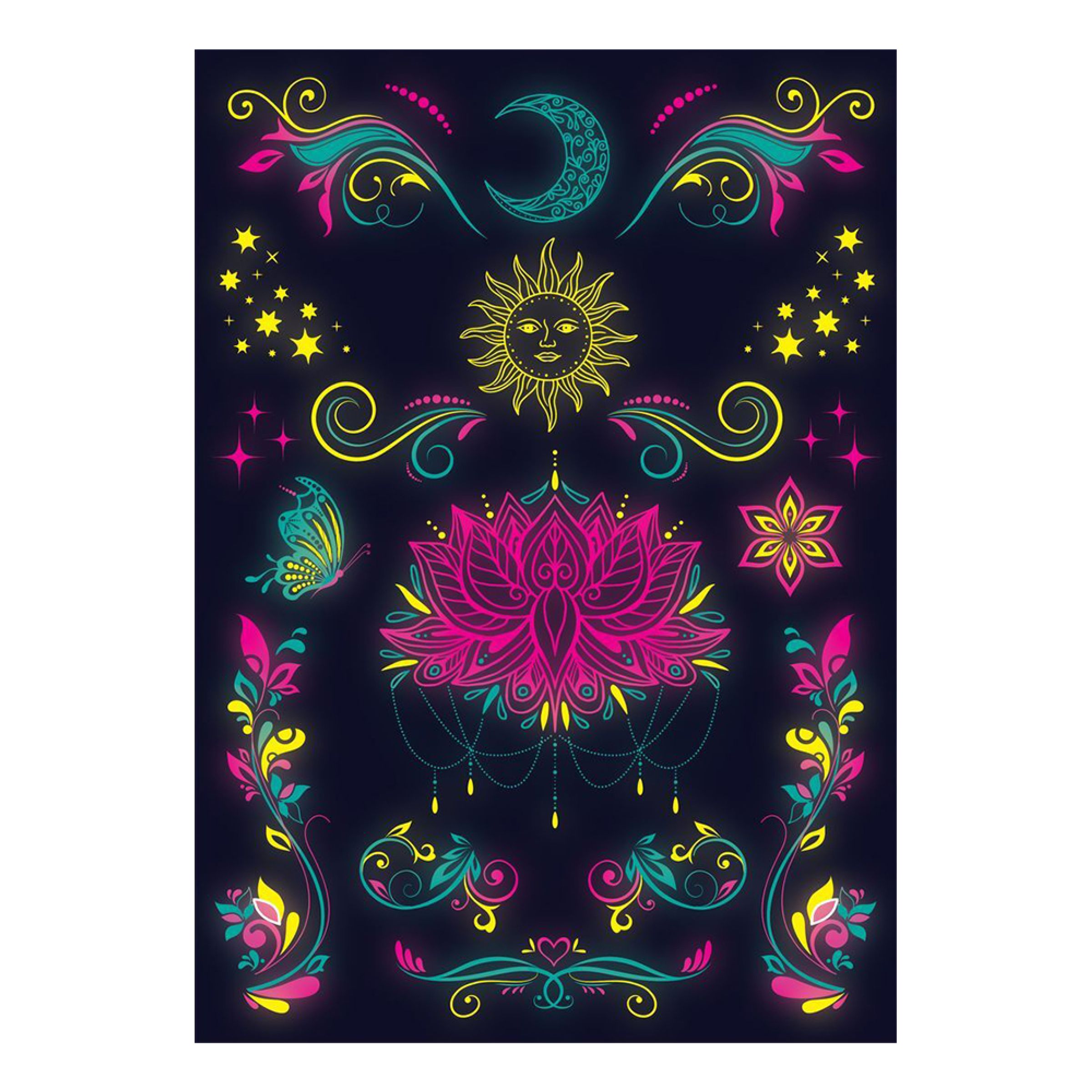 Tatoveringer UV Neon Mystik