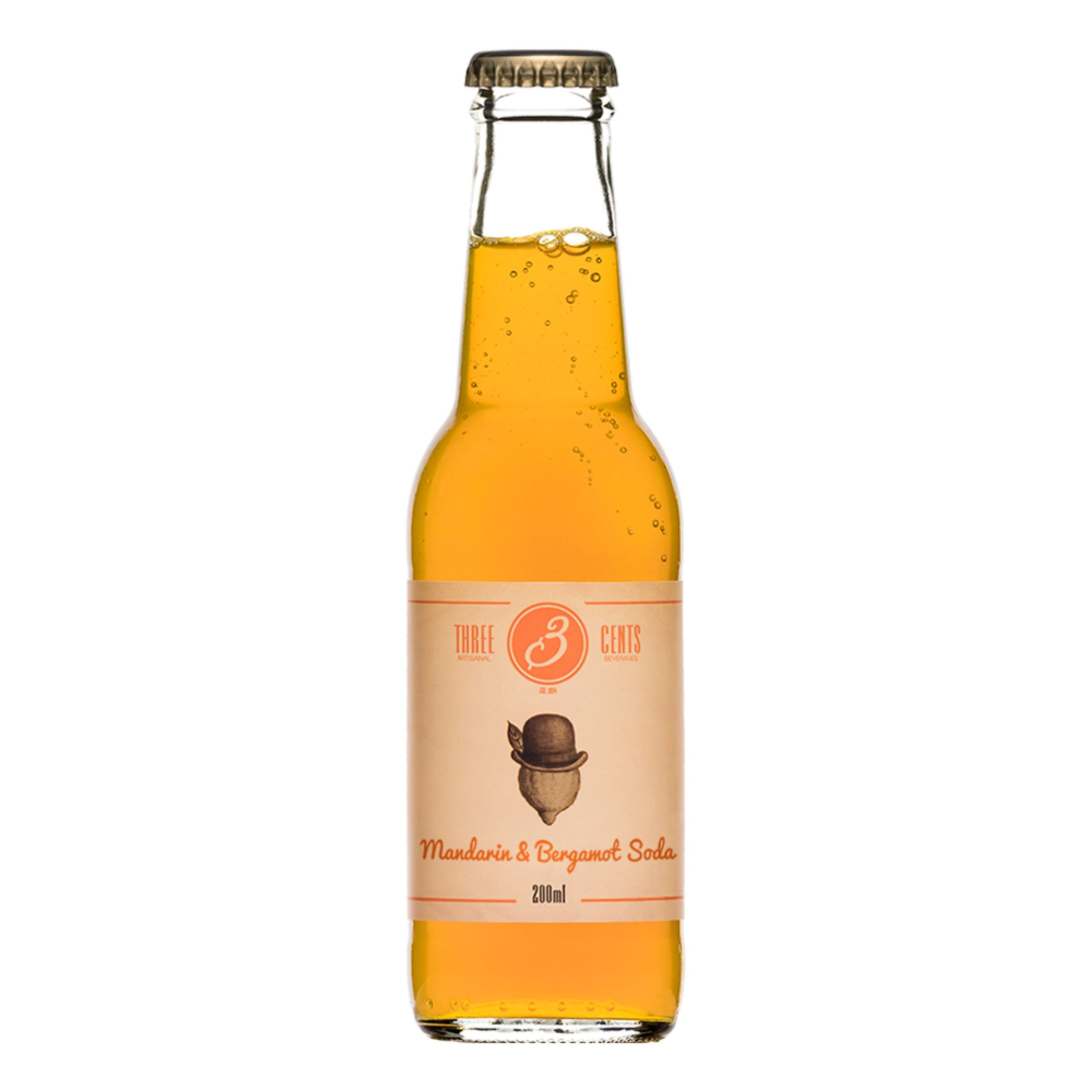 Three Cents Mandarin & Bergamot Soda - 200 ml