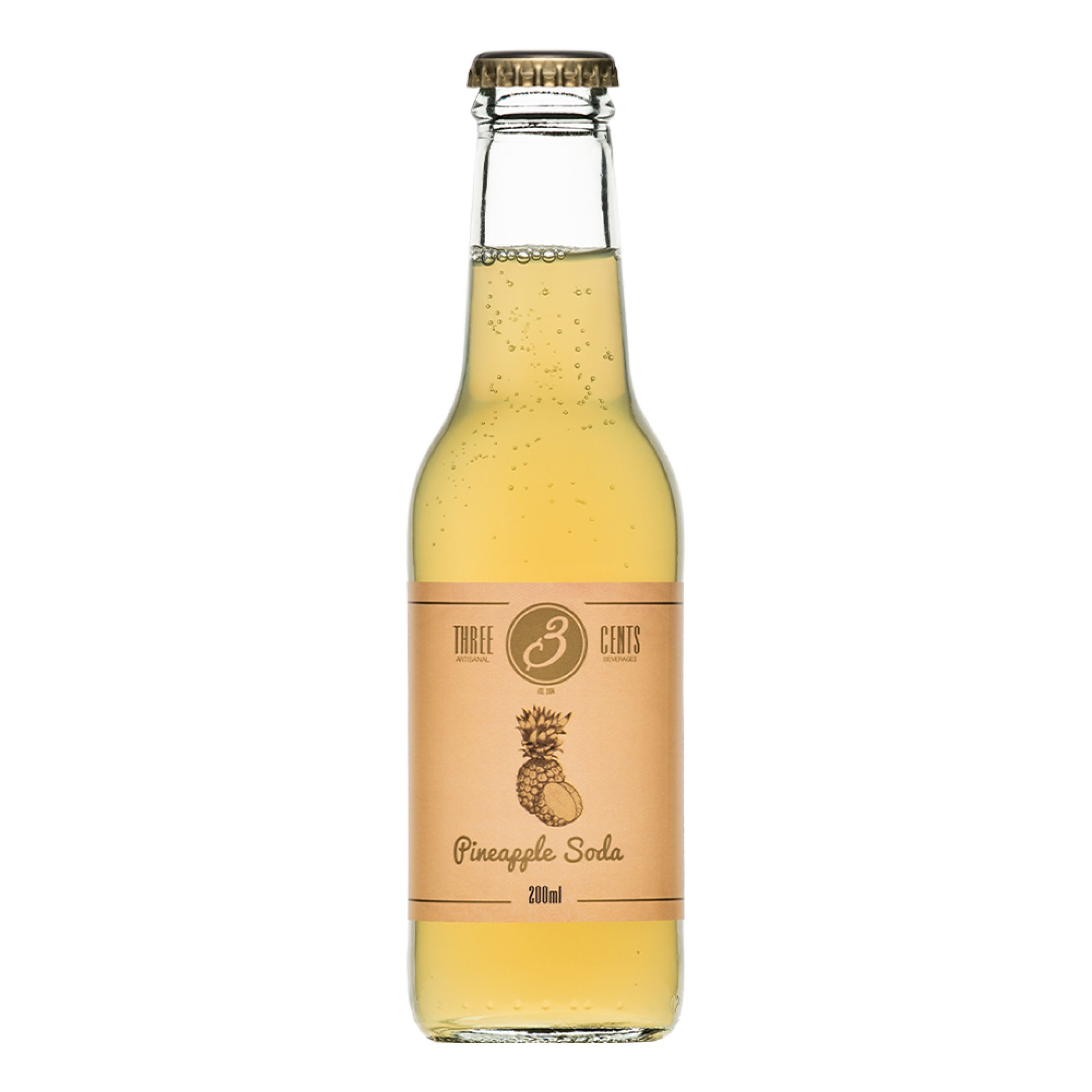 Three Cents Pineapple Soda - 200 ml