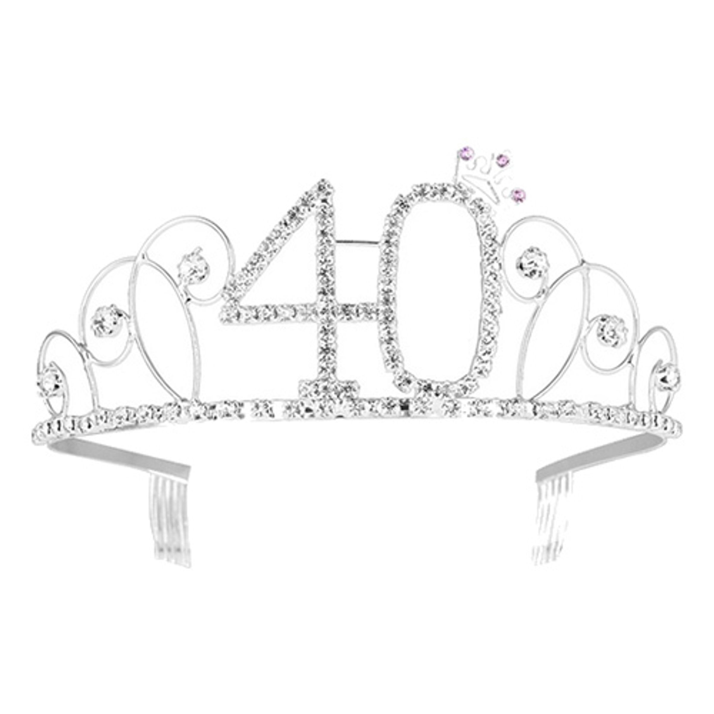Tiara med Siffror - Siffra 40 | Hem - Maskerad - Hattar - Diadem & Boppers | Party Outlet