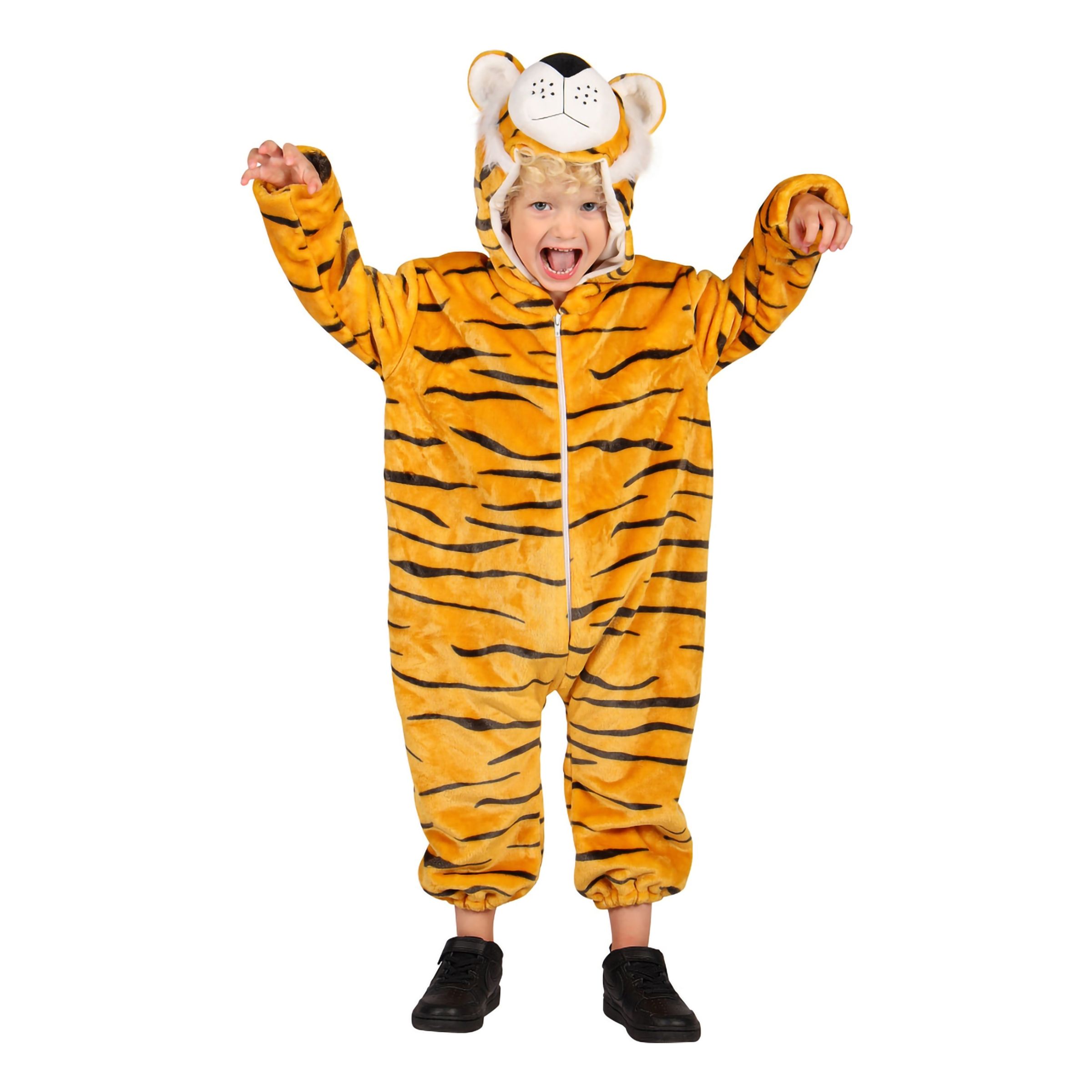 Tiger Onesie Barn Maskeraddräkt - Large